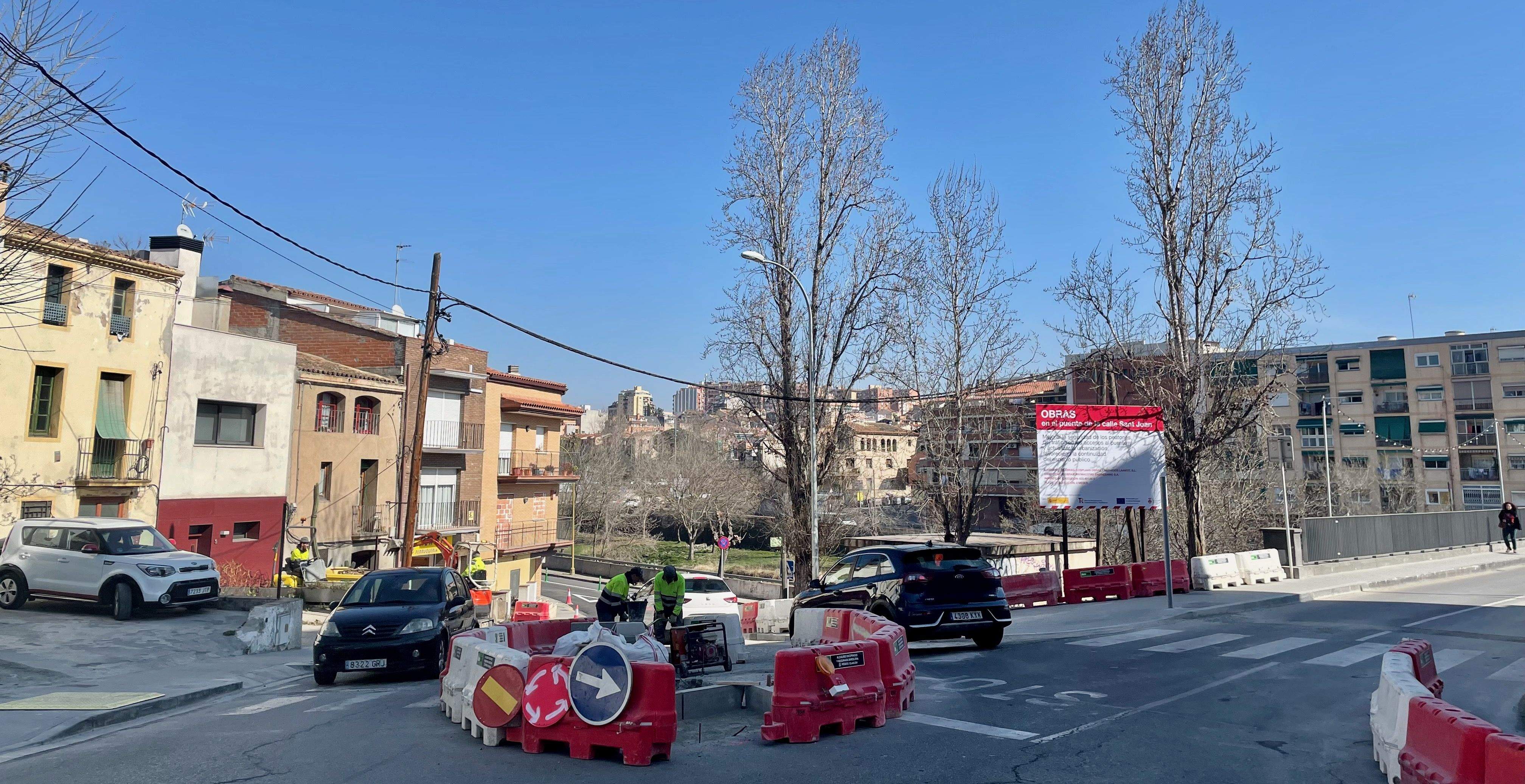 Cruïlla entre l’avinguda de Castellbisbal i el pont del carrer Sant Joan. FOTO: NHS