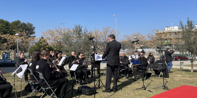 L'Associació Rubí Musical s. XXI amenitzant la jornada. FOTO: Estela Luengo