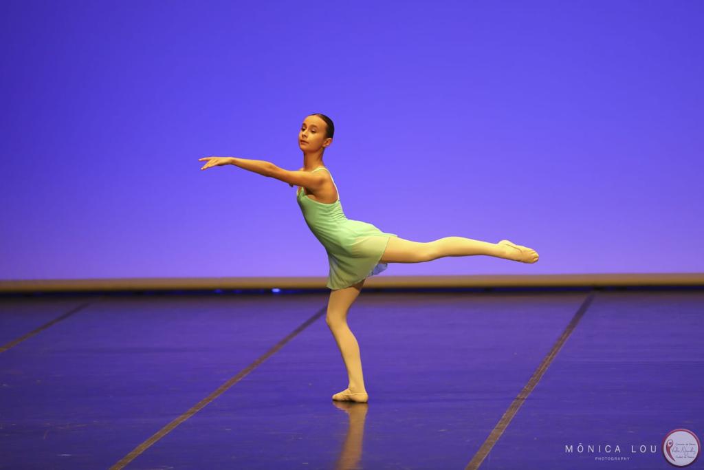 La Paula Martínez durant un concurs de dansa l'any passat. FOTO: Cedida