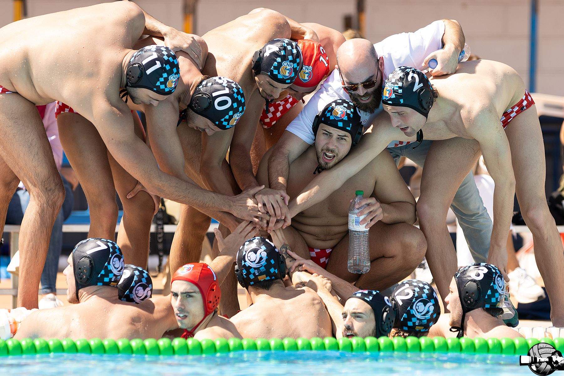 Els jugadors de l'equip masculí absolut de waterpolo del CN Rubí. FOTO: Cedida Els jugadors de l'equip masculí absolut de waterpolo del CN Rubí. FOTO: Cedida