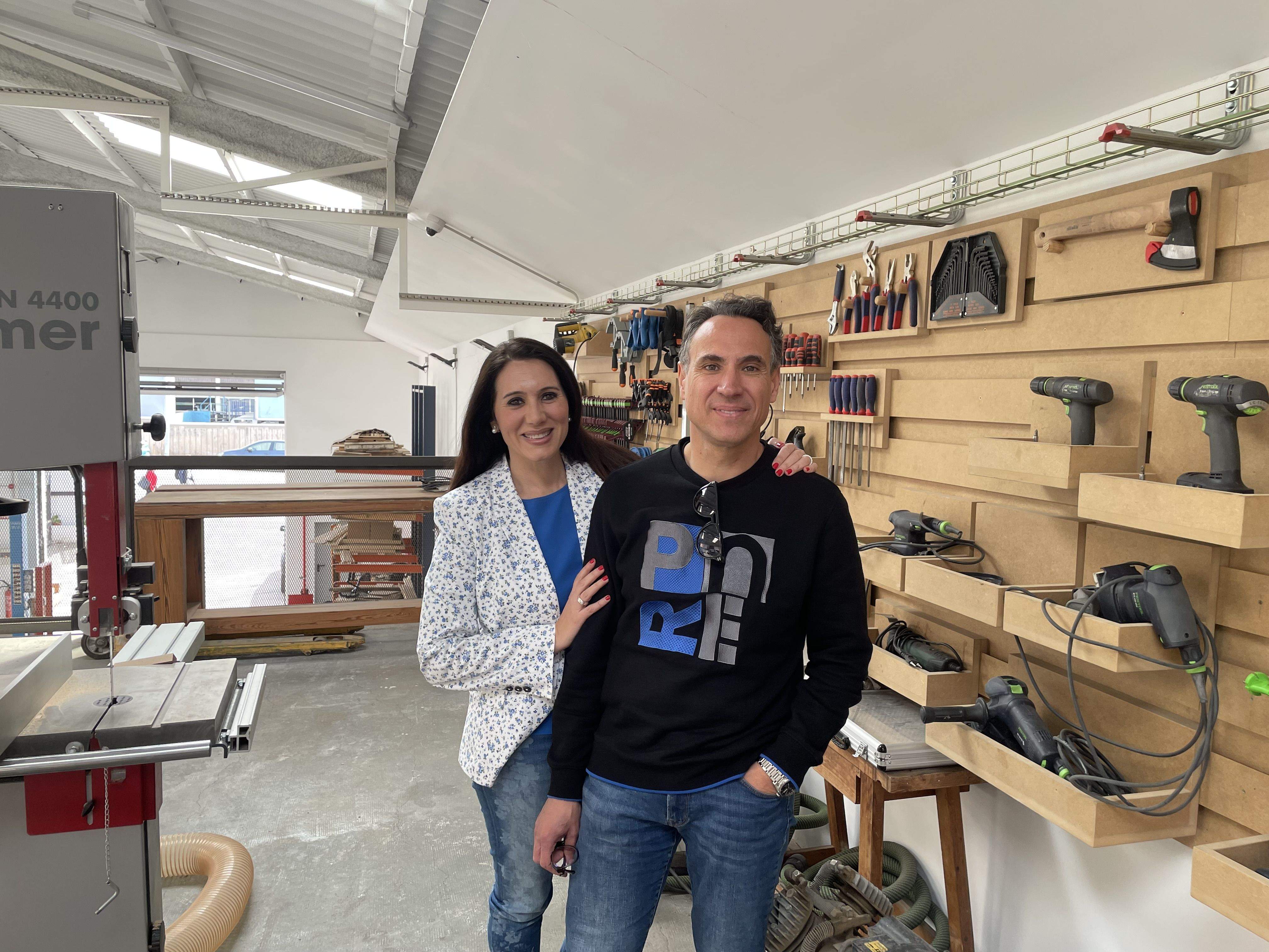 La Montse Ramos i el Joel Dorado són els socis i fundadors de The CoMAKING Space, a Rubí. FOTO: NHS