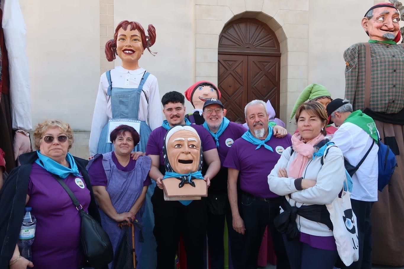 La Colla Gegantera de Ca n'Oriol de Rubí a La Llagosta. FOTO: Cedida