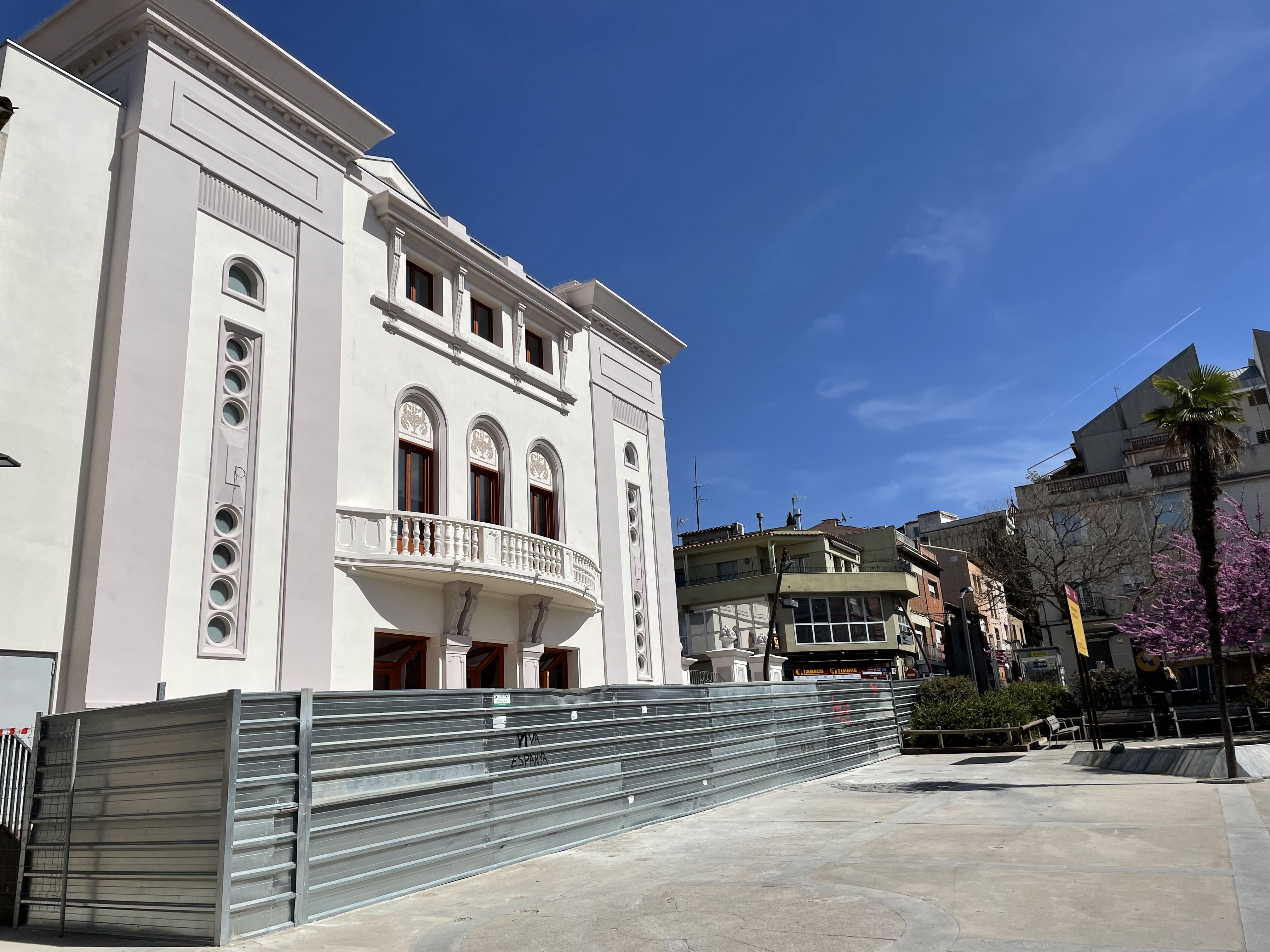 El casino de Rubí es troba en obres de rehabilitació. FOTO: NHS