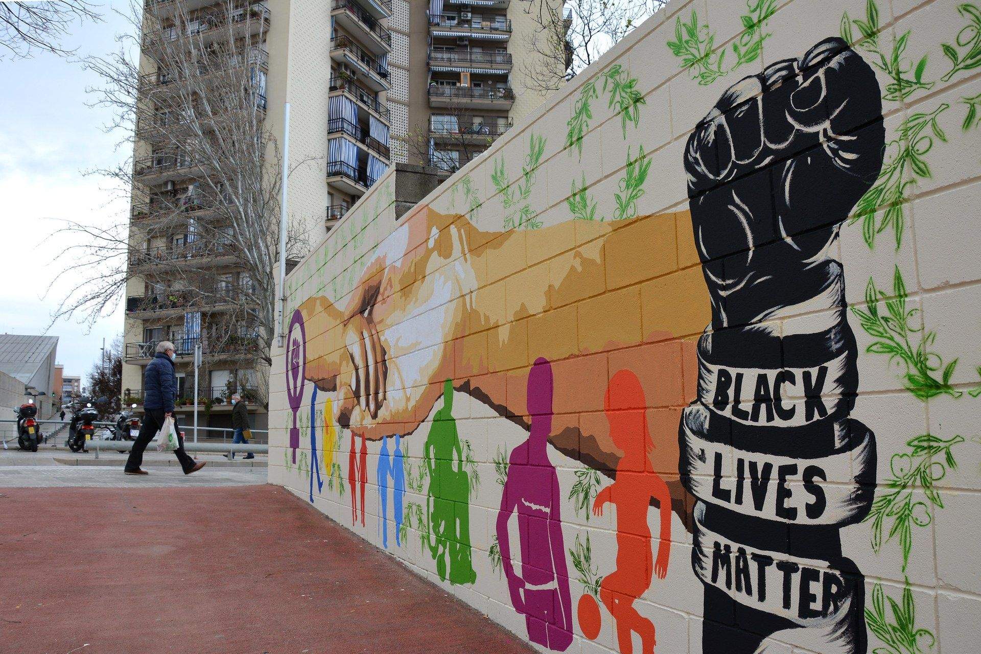 Mural ‘Rubí integra totes les diversitats’, amb motiu de la Color Week de 2022. FOTO: Ajuntament de Rubí