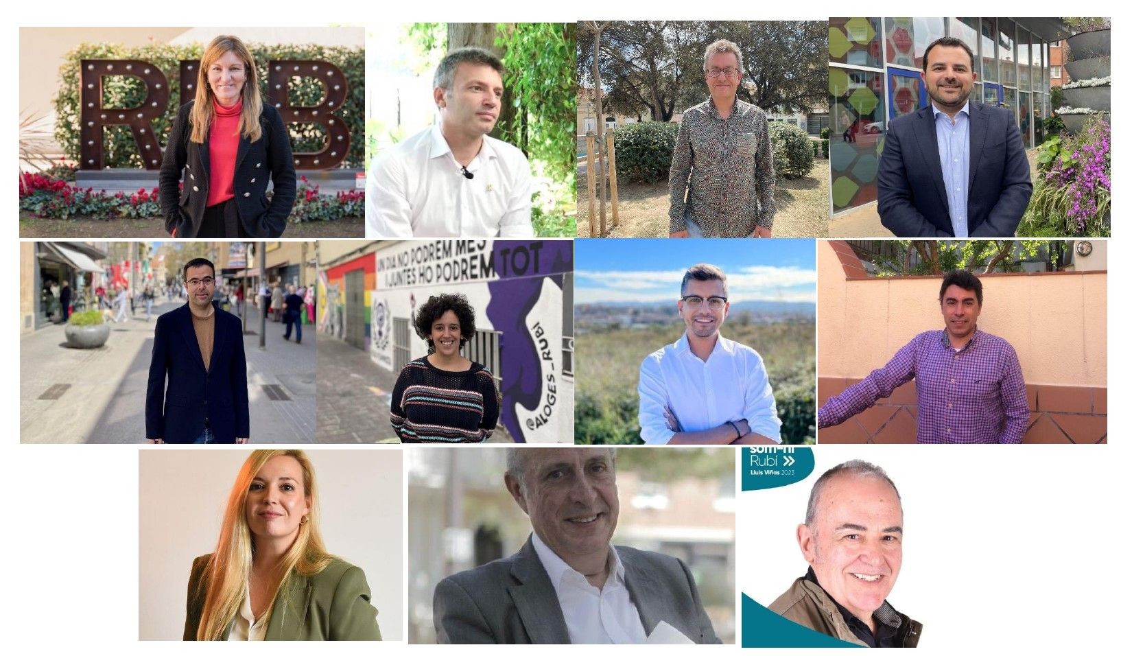 Candidats a les eleccions municipals de Rubí 2023