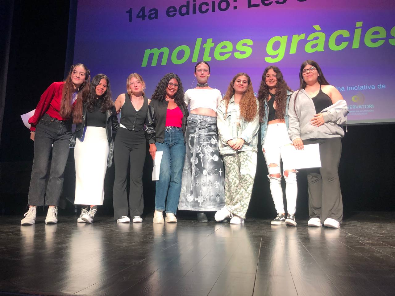 Alumnes del Torrent dels Alous, guanyadores del concurs Reimagina't. FOTO: Cedida