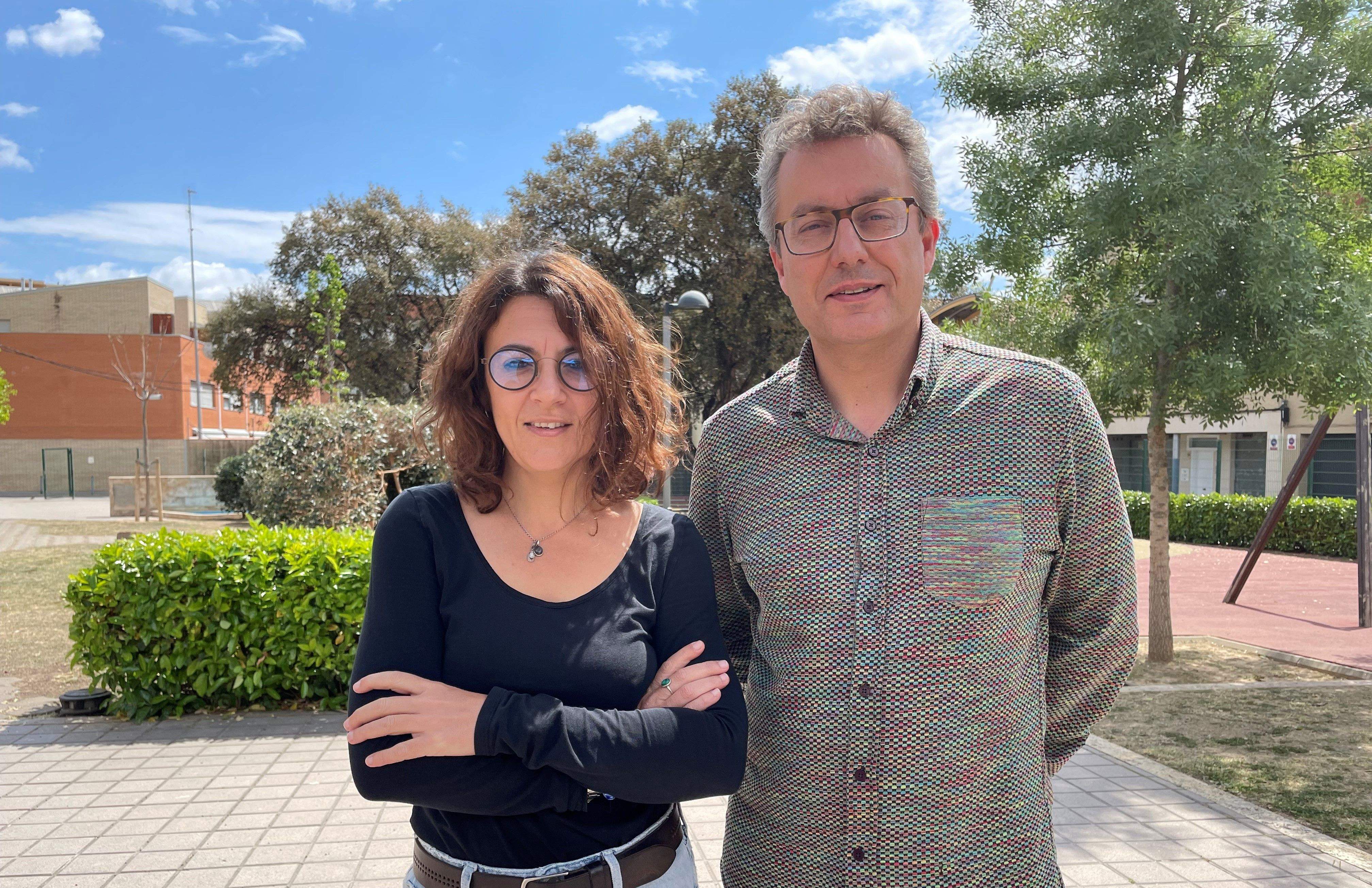 Andrés Medrano i Ànnia Garcia, número u i número dos de la llista d'En Comú Podem. FOTO: E.L.