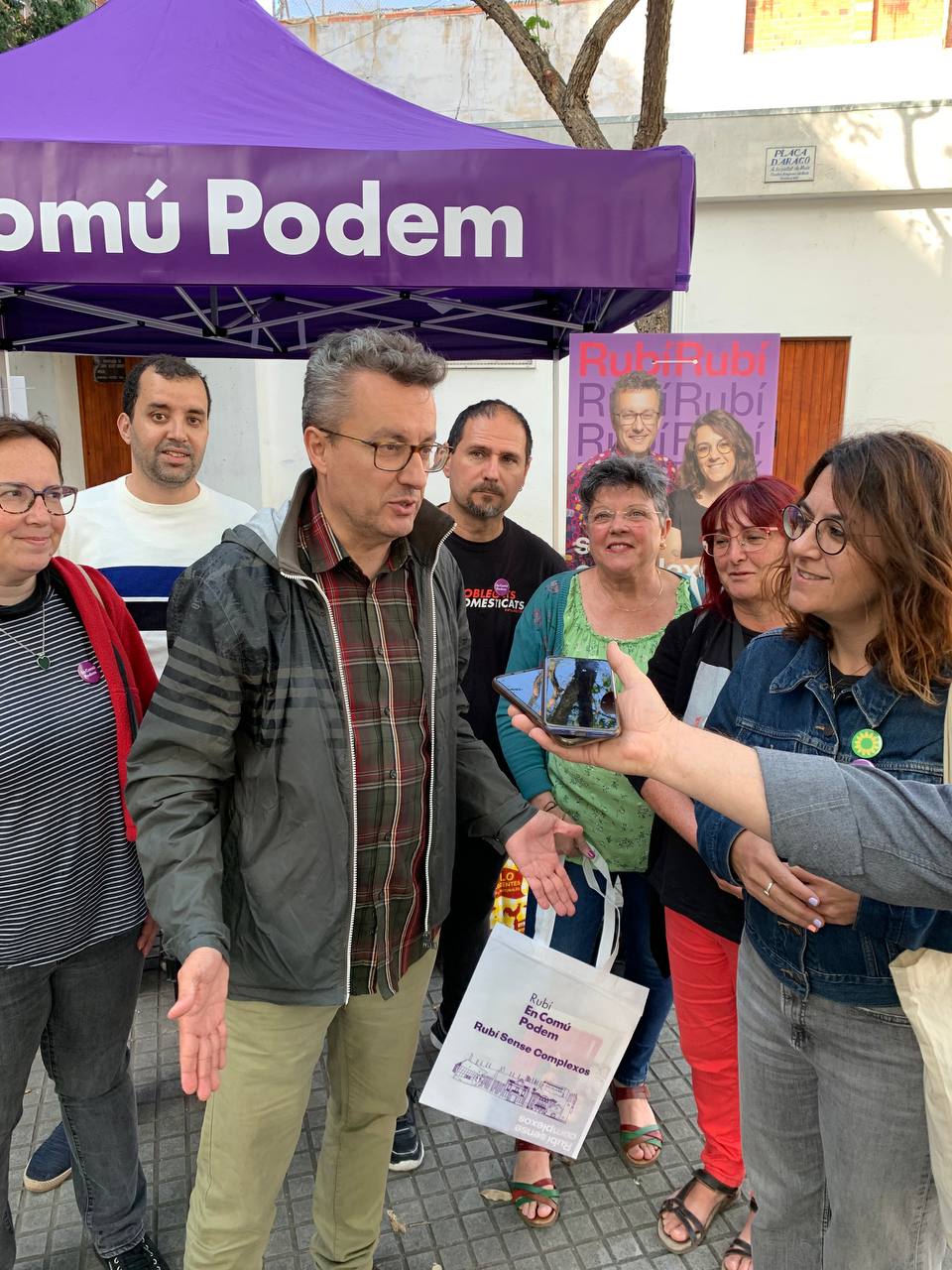 Els membres d'ECP en una roda de premsa anterior. FOTO: Cedida Els membres d'ECP en una roda de premsa anterior. FOTO: Cedida