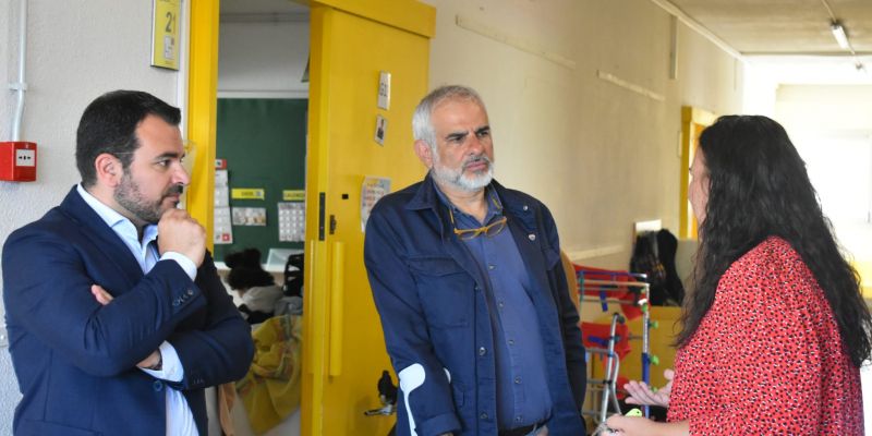 Martín i Carrizosa durant la seva visita al centre. FOTO: Cedida Martín i Carrizosa durant la seva visita al centre. FOTO: Cedida