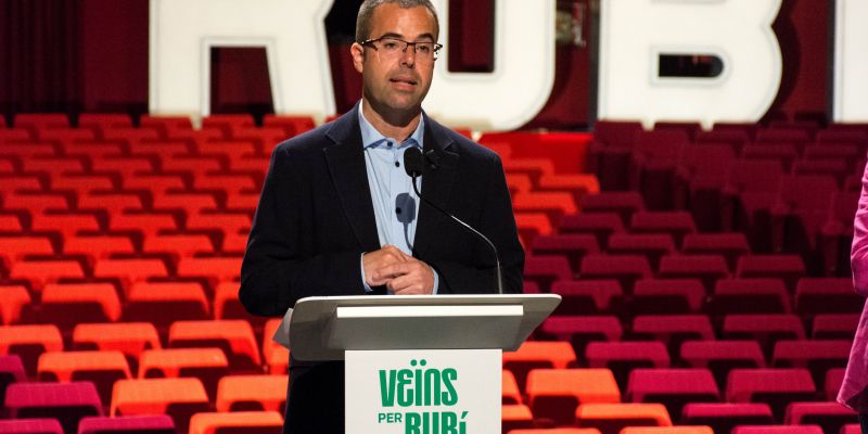 El candidat de Veïns per Rubí Toni García. FOTO: Carmelo Jiménez