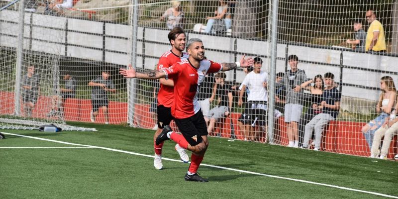 Gol d'Edgar Álvaro que deixa el marcador 2-1. FOTO: Cedida