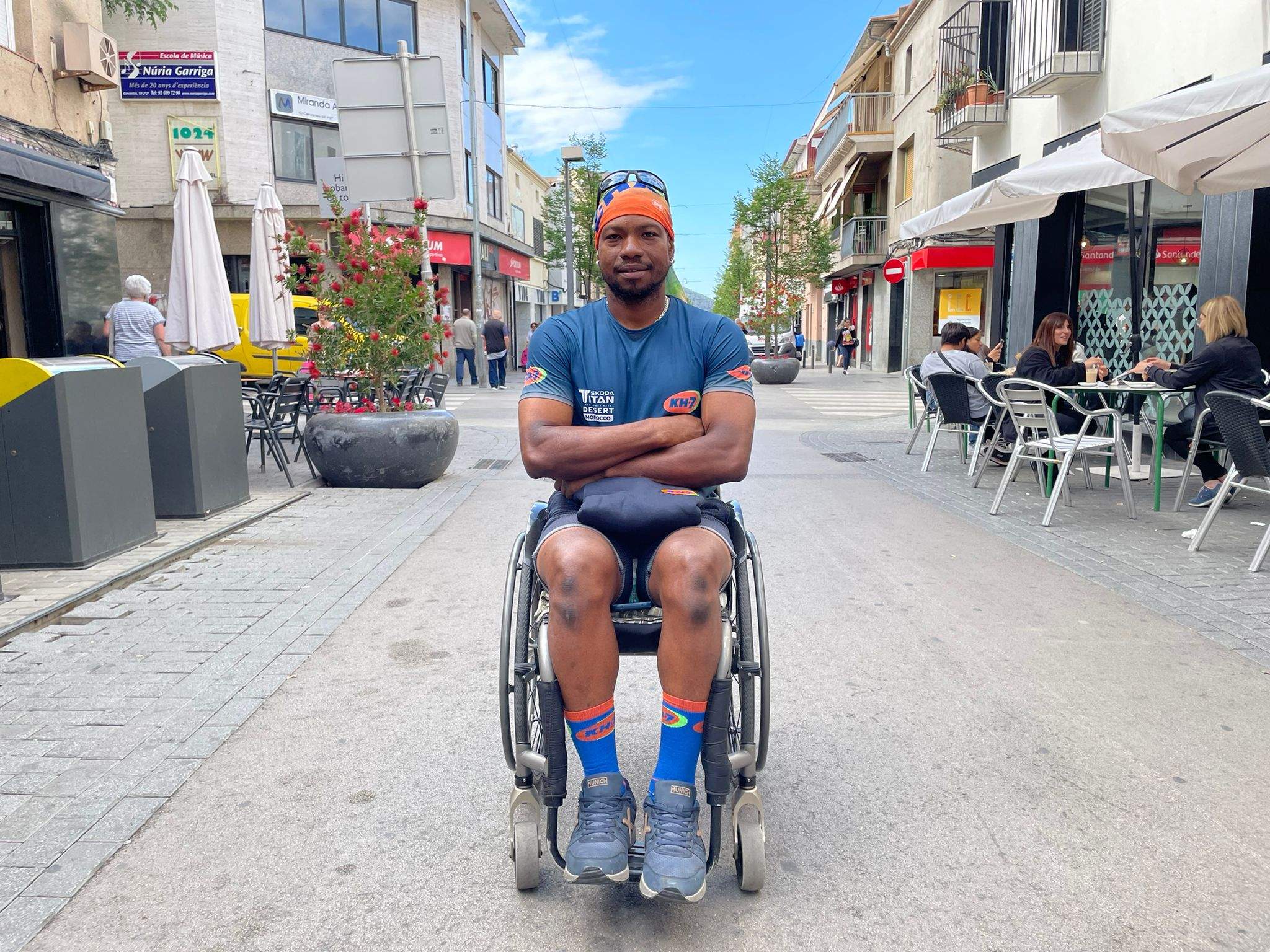 Lester Fernández, el rubinenc que va acabar la cursa Titan Desert amb un 80% de discapacitat. FOTO: E.L.