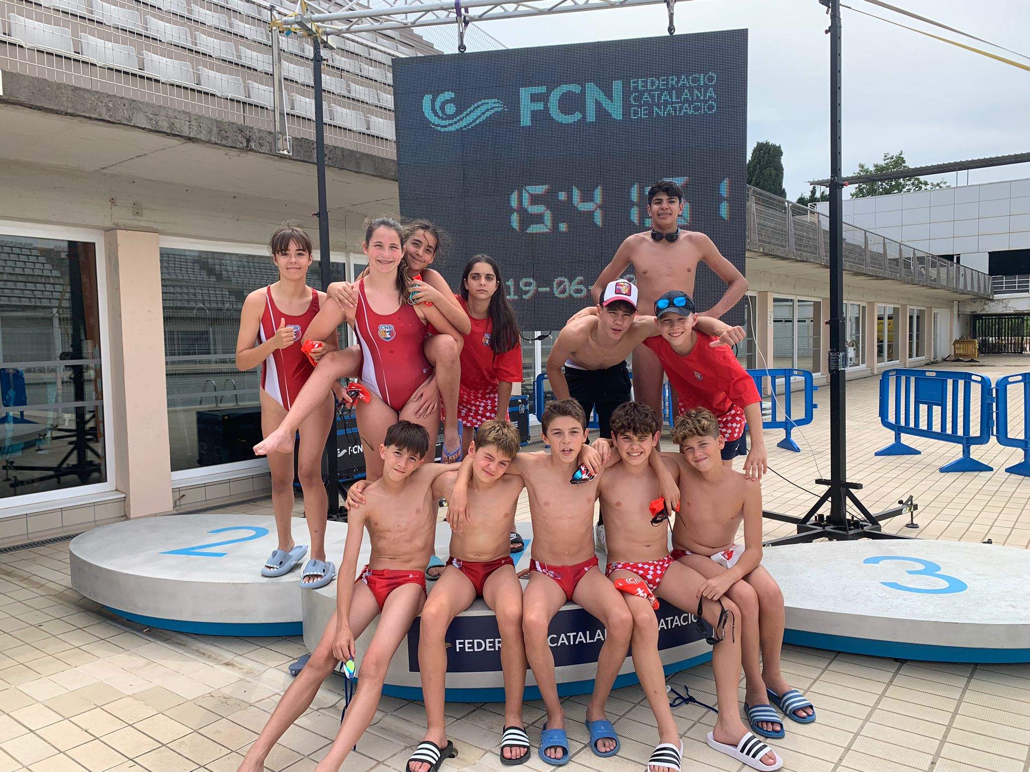 Gran final de temporada pels alevins de natació. FOTO: Cedida