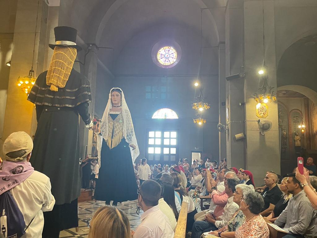 Matí de gegants i missa de Sant Pere Festa Major 2023. FOTO: E.L.