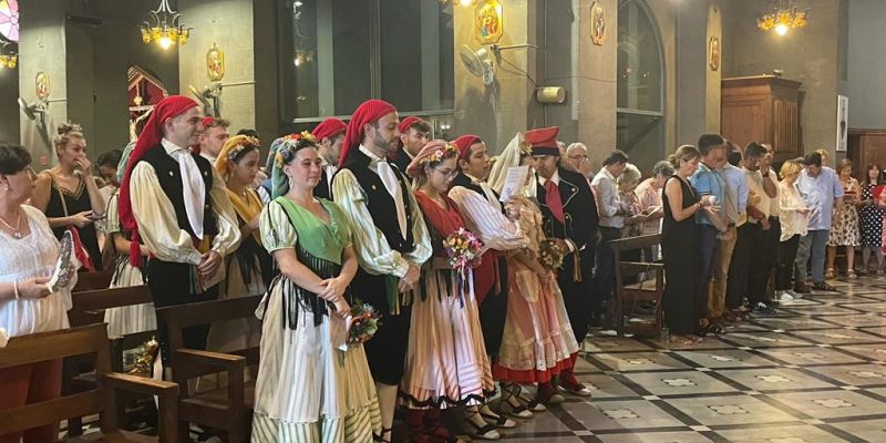 Matí de gegants i missa de Sant Pere Festa Major 2023. FOTO: E.L.