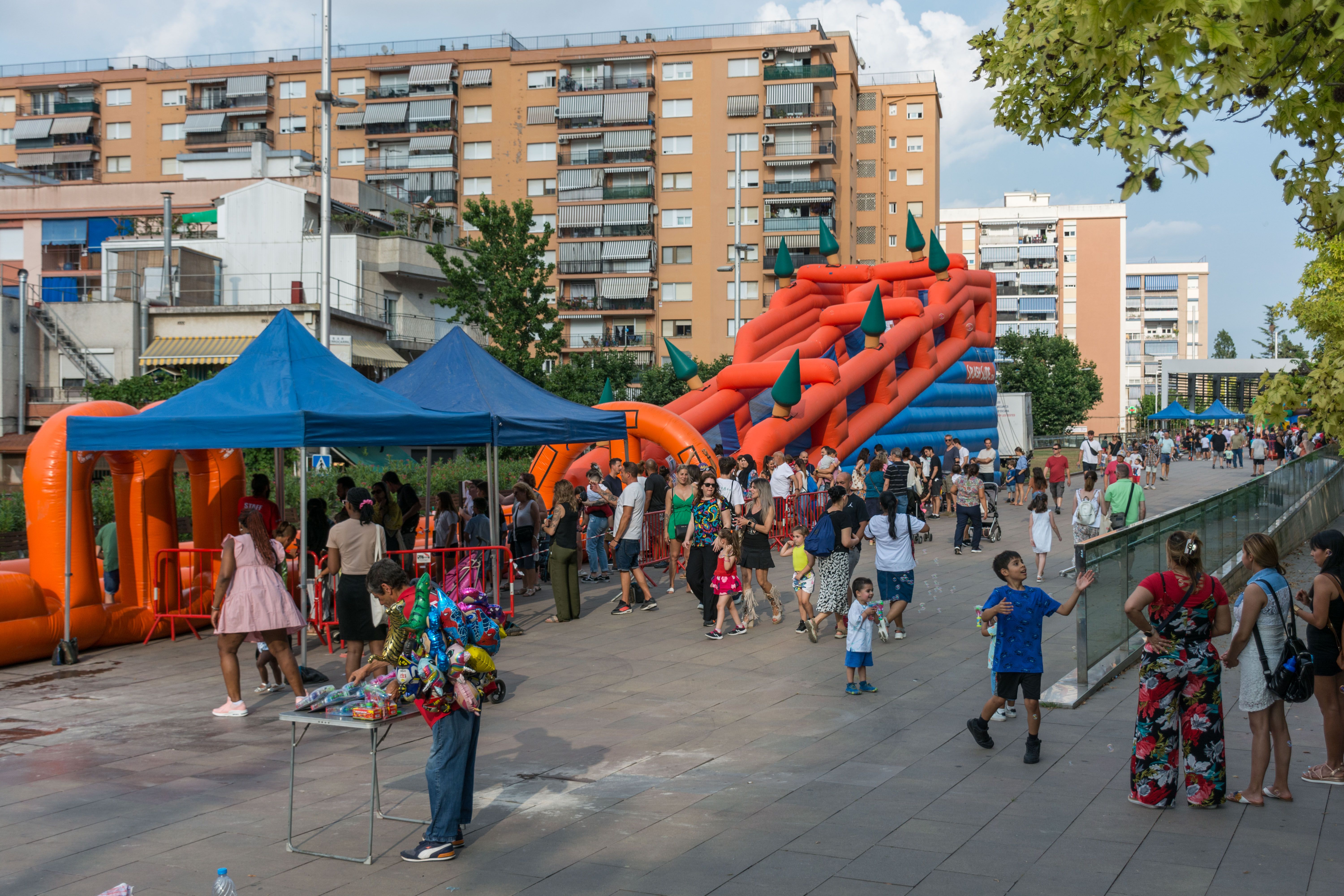 Inflables i jocs durant la Festa Major 2023. FOTO: Carmelo Jiménez