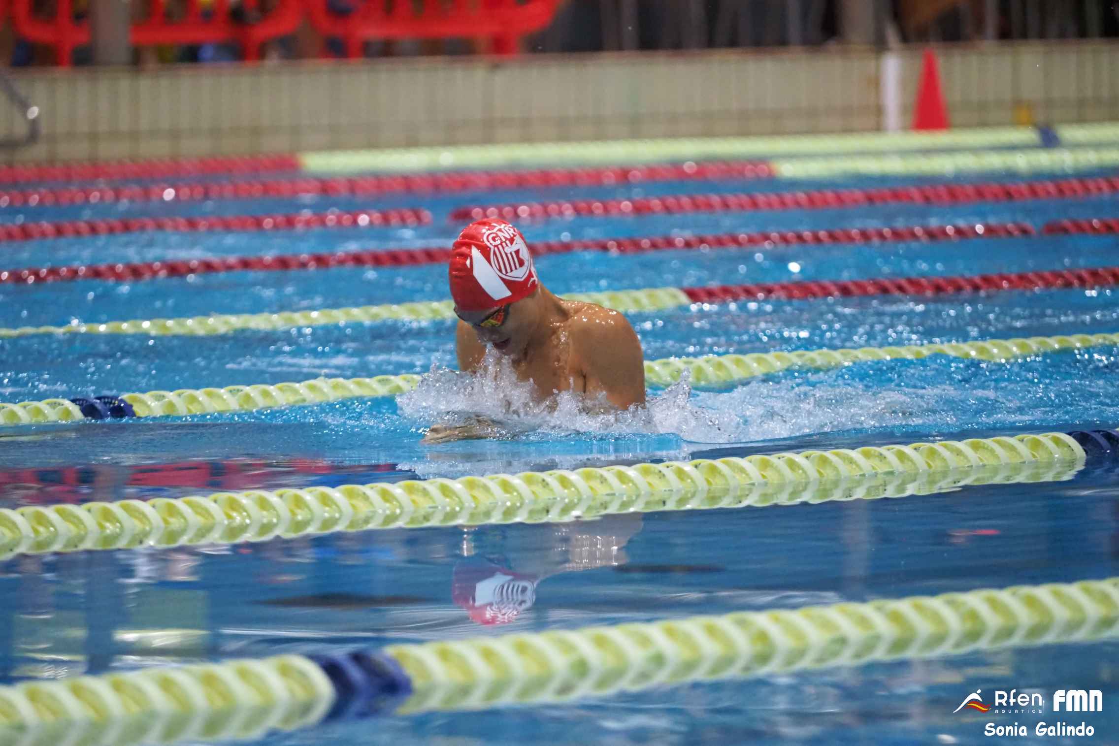Pol Ramos va disputar el Campionat d’Espanya aleví de natació a Madrid. Foto: CN Rubí