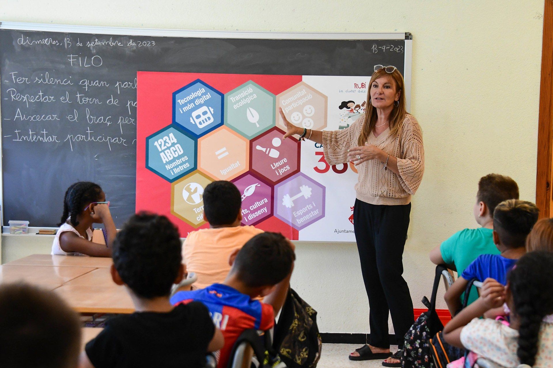 L'alcaldessa, Ana María Martínez, ha animat a tots els infants a sumar-se a aquesta proposta educativa del curs 2023-2024. Foto: Ajuntament de Rubí-Localpres L'alcaldessa, Ana María Martínez, ha animat a tots els infants a sumar-se a aquesta proposta educativa del curs 2023-2024. Foto: Ajuntament de Rubí-Localpres