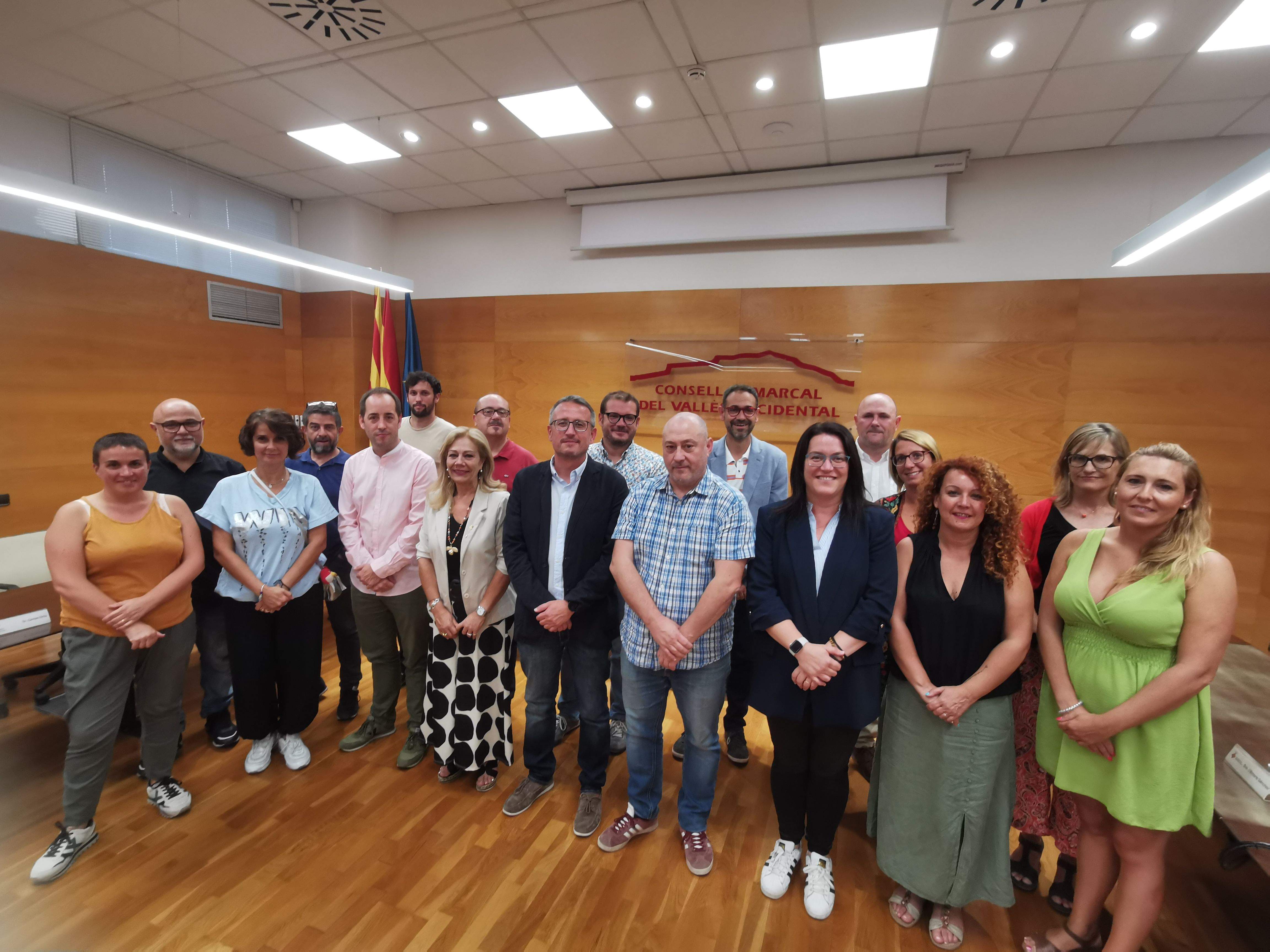 Al regidor rubinenc, li acompanyaran a les vicepresidències l'alcaldessa de Viladecavalls, Cesca Berenguer, i l'alcalde de Vacarisses, Toni Massanes. Foto: CCVOC  | Consorci de Residus del Vallès Occidental