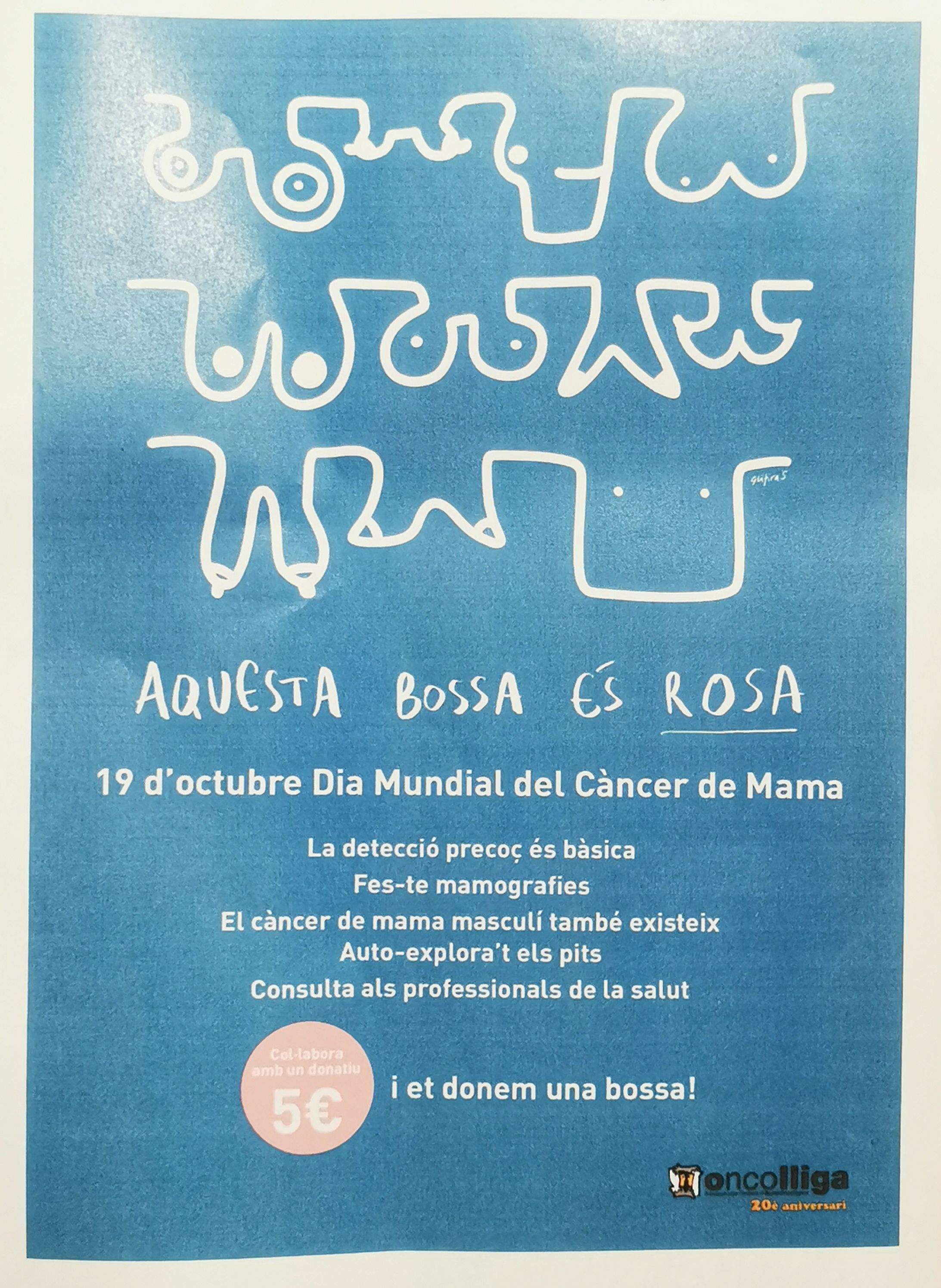 L'Oncolliga de Rubí commemorarà el Dia Mundial Contra el Càncer de Mama. FOTO: Cedida