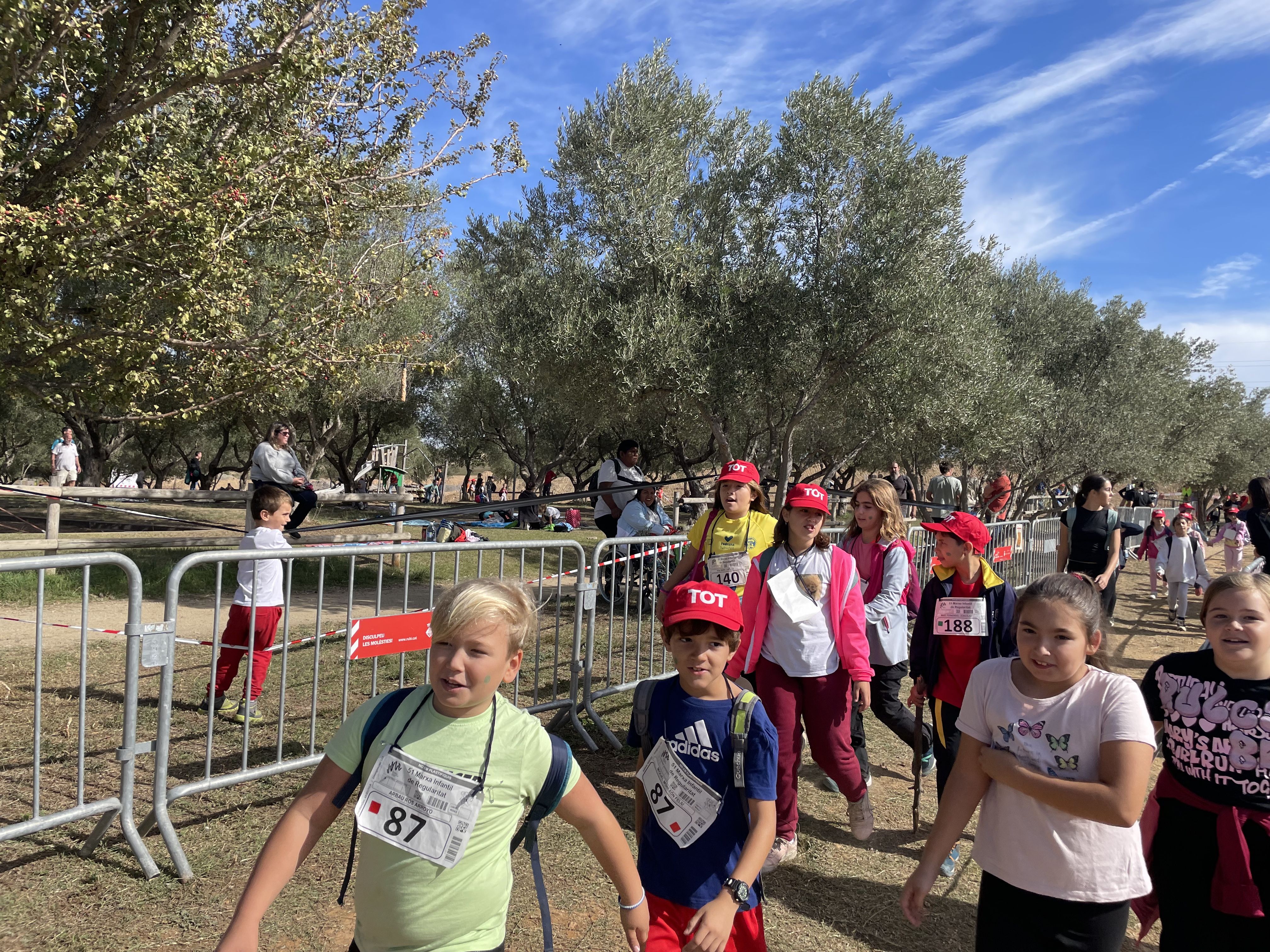 El Parc de Ca n'Oriol ha estat el punt de sortida i de rebuda dels infants. Foto: Redacció