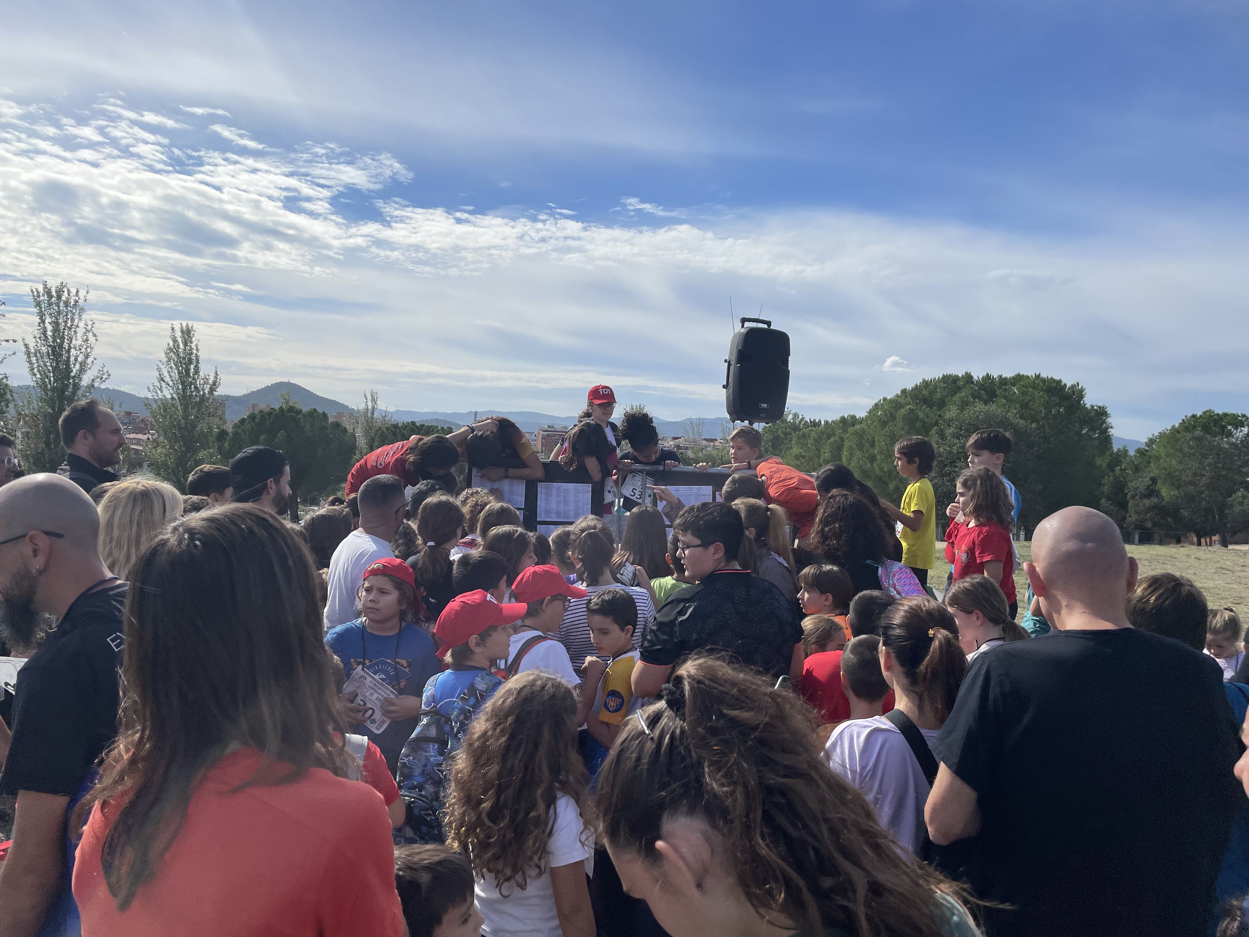 El Parc de Ca n'Oriol ha estat el punt de sortida i de rebuda dels infants. Foto: Redacció