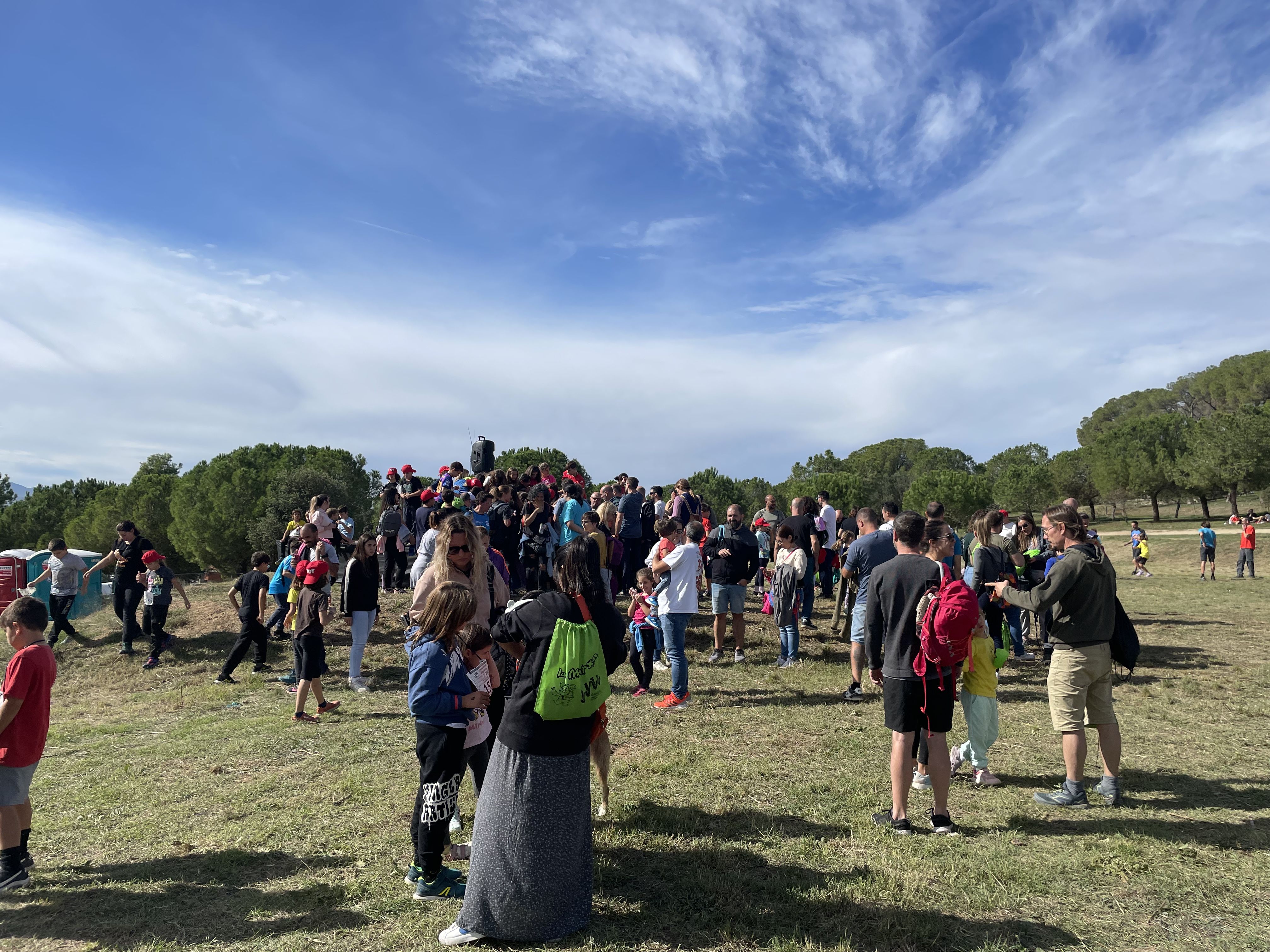 El Parc de Ca n'Oriol ha estat el punt de sortida i de rebuda dels infants. Foto: Redacció