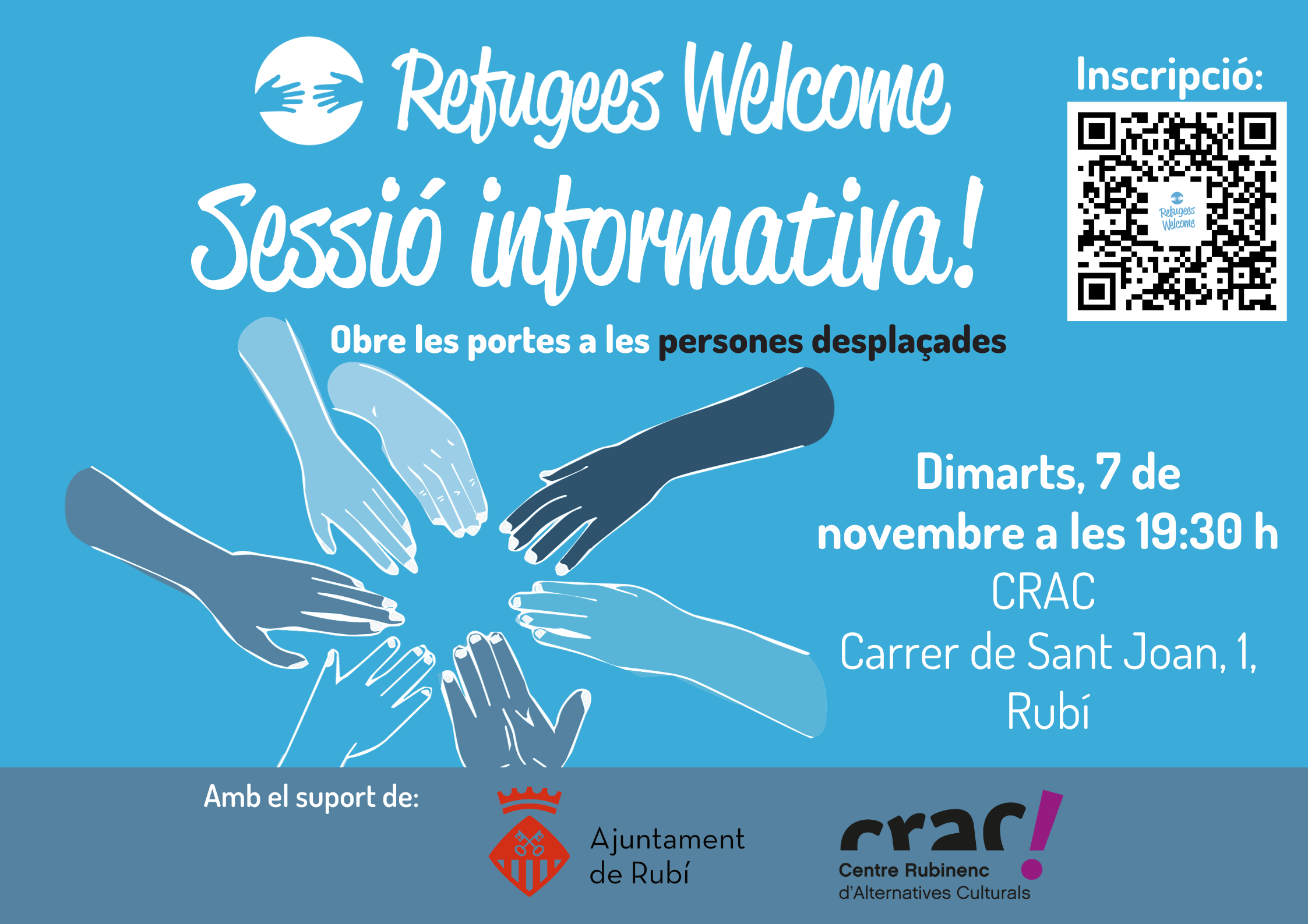 Refugees Welcome ofereix una sessió informativa al CRAC. FOTO: Cedida