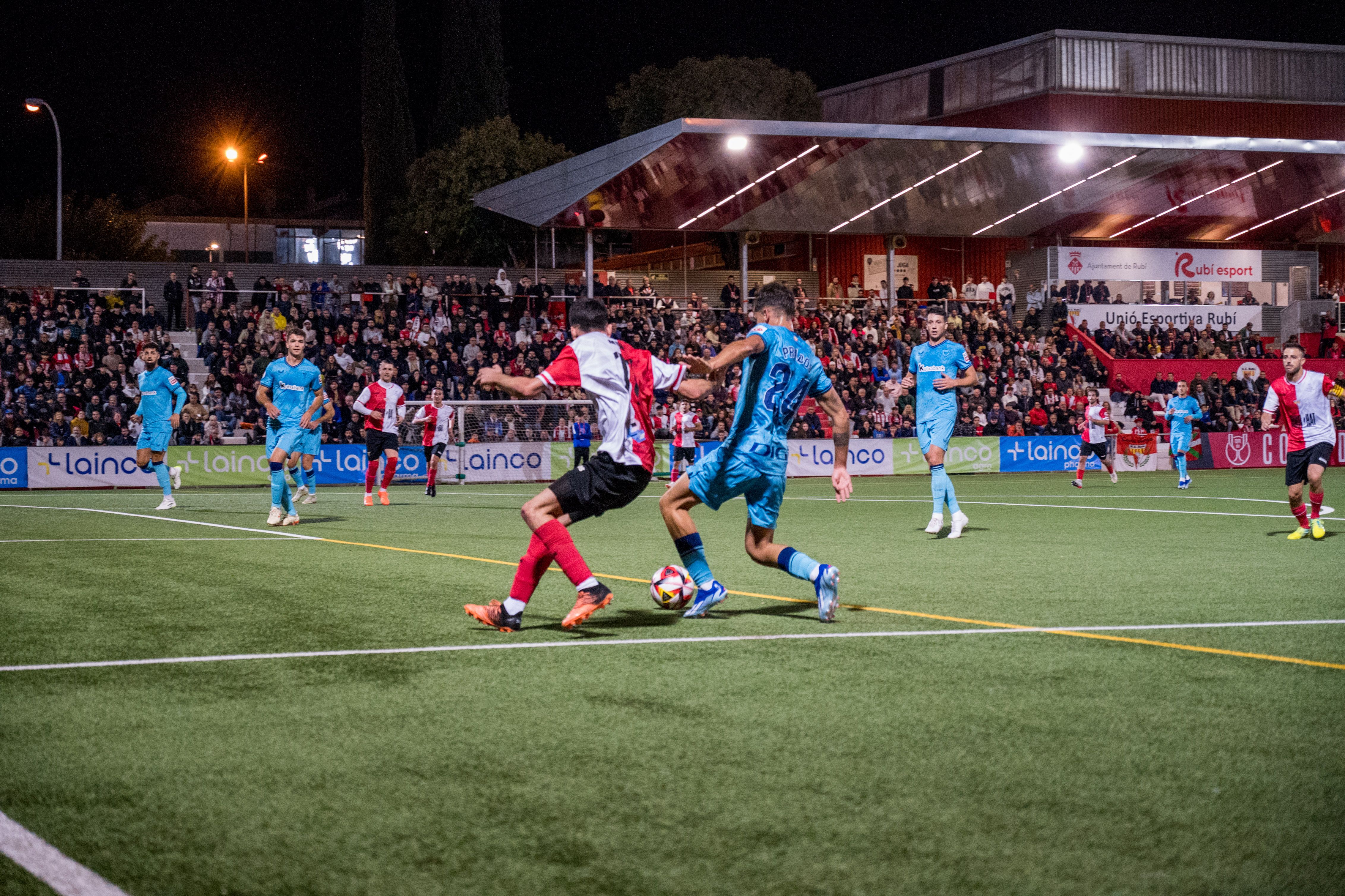 Partit de Copa del Rei UE Rubí-Athletic de Bilbao. FOTO: Carmelo Jiménez