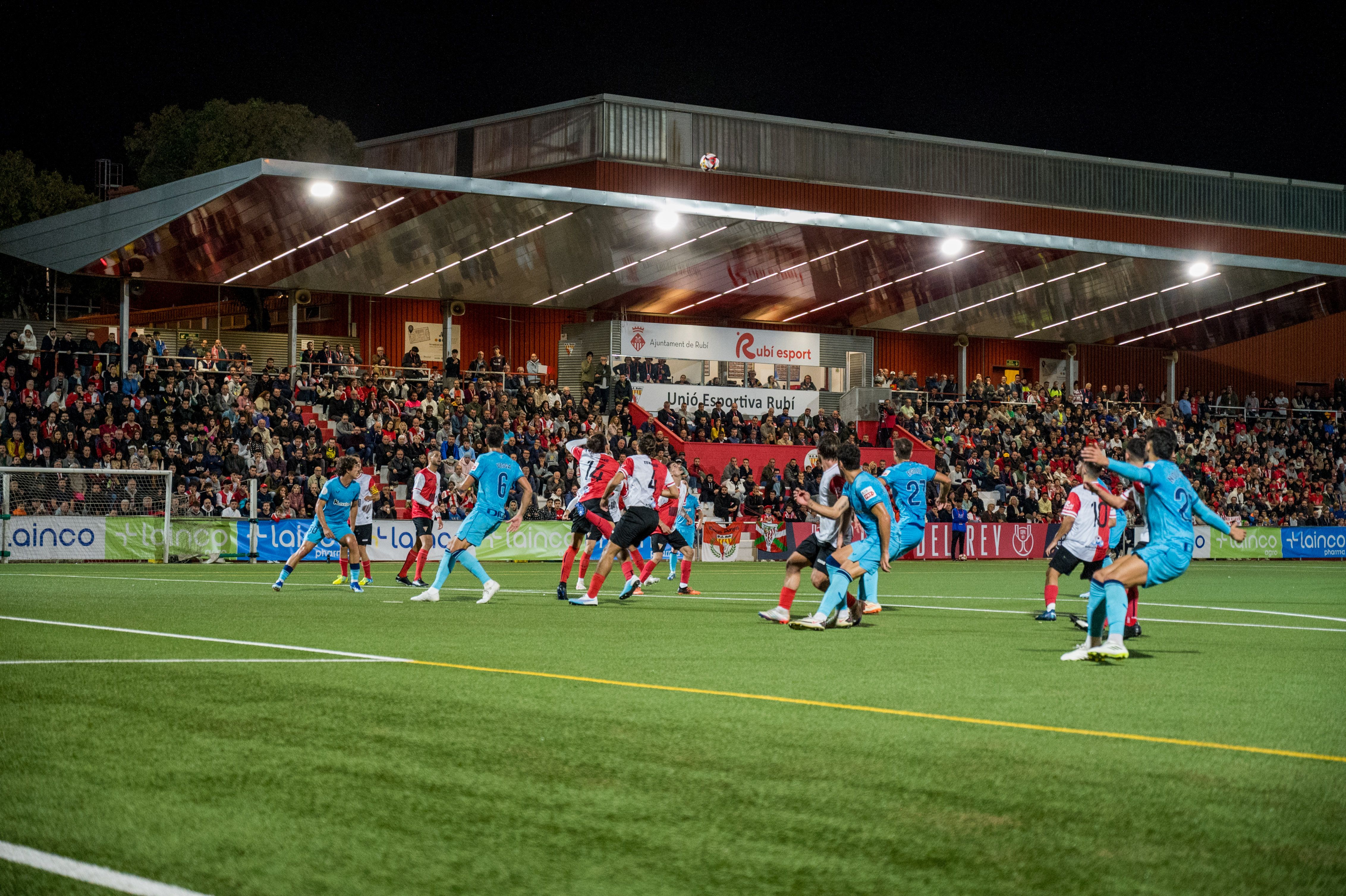 Partit de Copa del Rei UE Rubí-Athletic de Bilbao. FOTO: Carmelo Jiménez