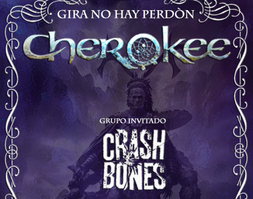 Cherokee és una banda provinent de la ciutat gallega de Vigo, que estan amb la seva gira No hay perdón tour. Foto:  teatrelasalarubi.koobin.cat