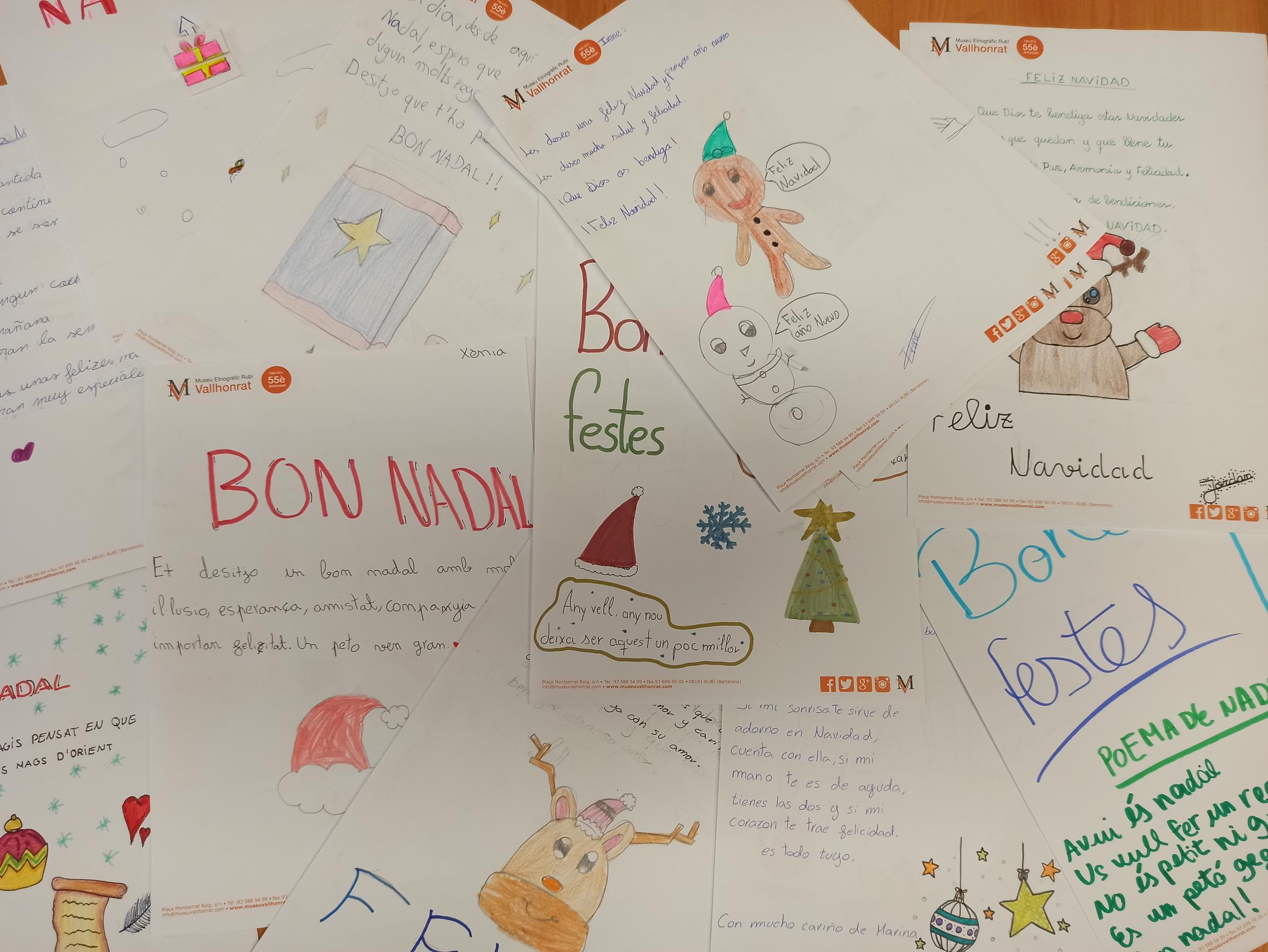 Tinc una carta per tu, una iniciativa perquè els avis de Rubí rebin un missatge de Nadal. FOTO: Cedida