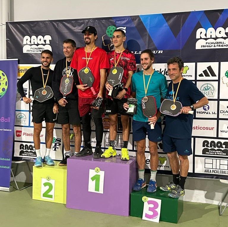 El rubinenc Xabi Pérez aconsegueix el tercer lloc al circuit espanyol de Pickleball. FOTO: Cedida