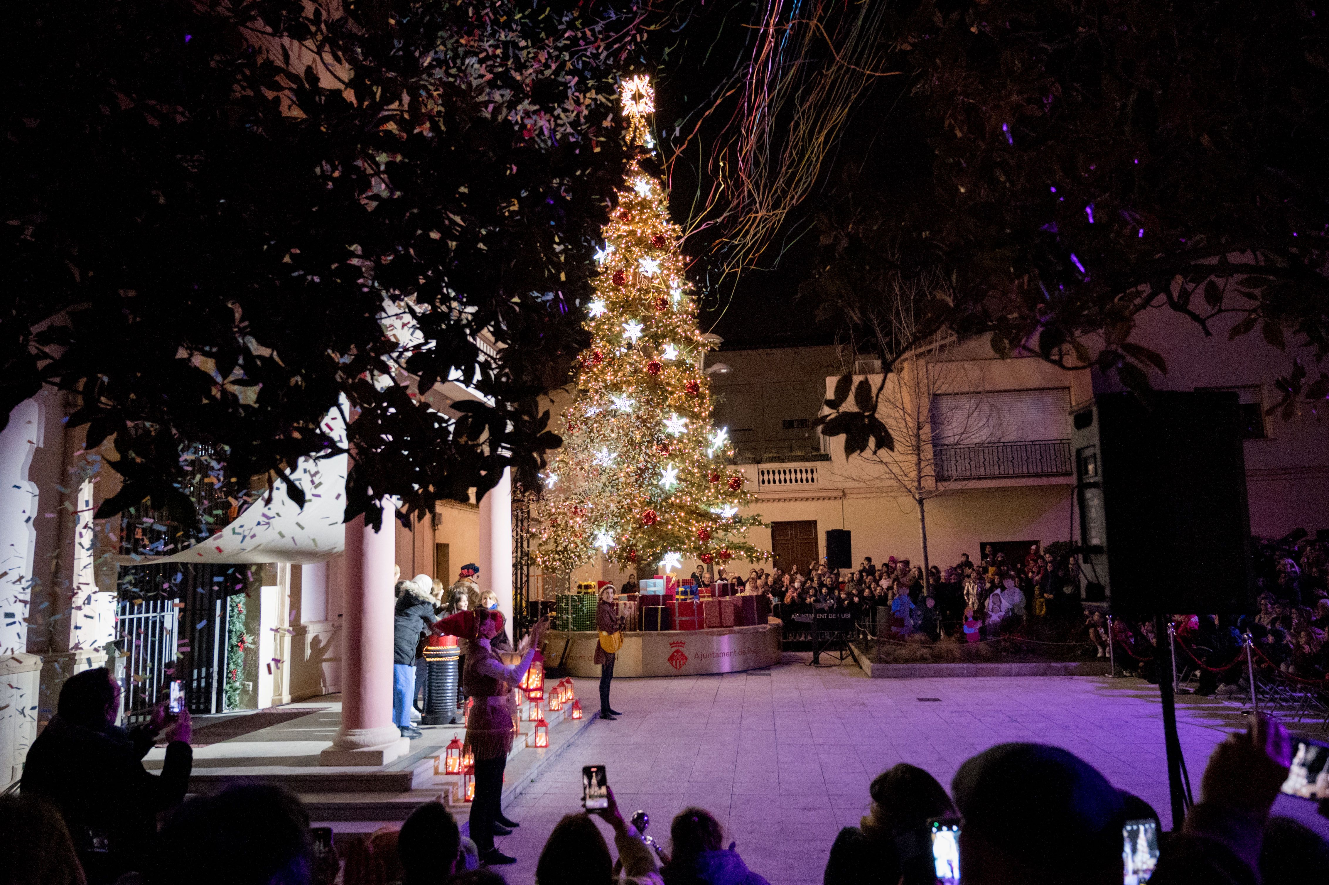 Encesa de llums de Nadal a Rubí 2023. FOTO: Carmelo Jiménez