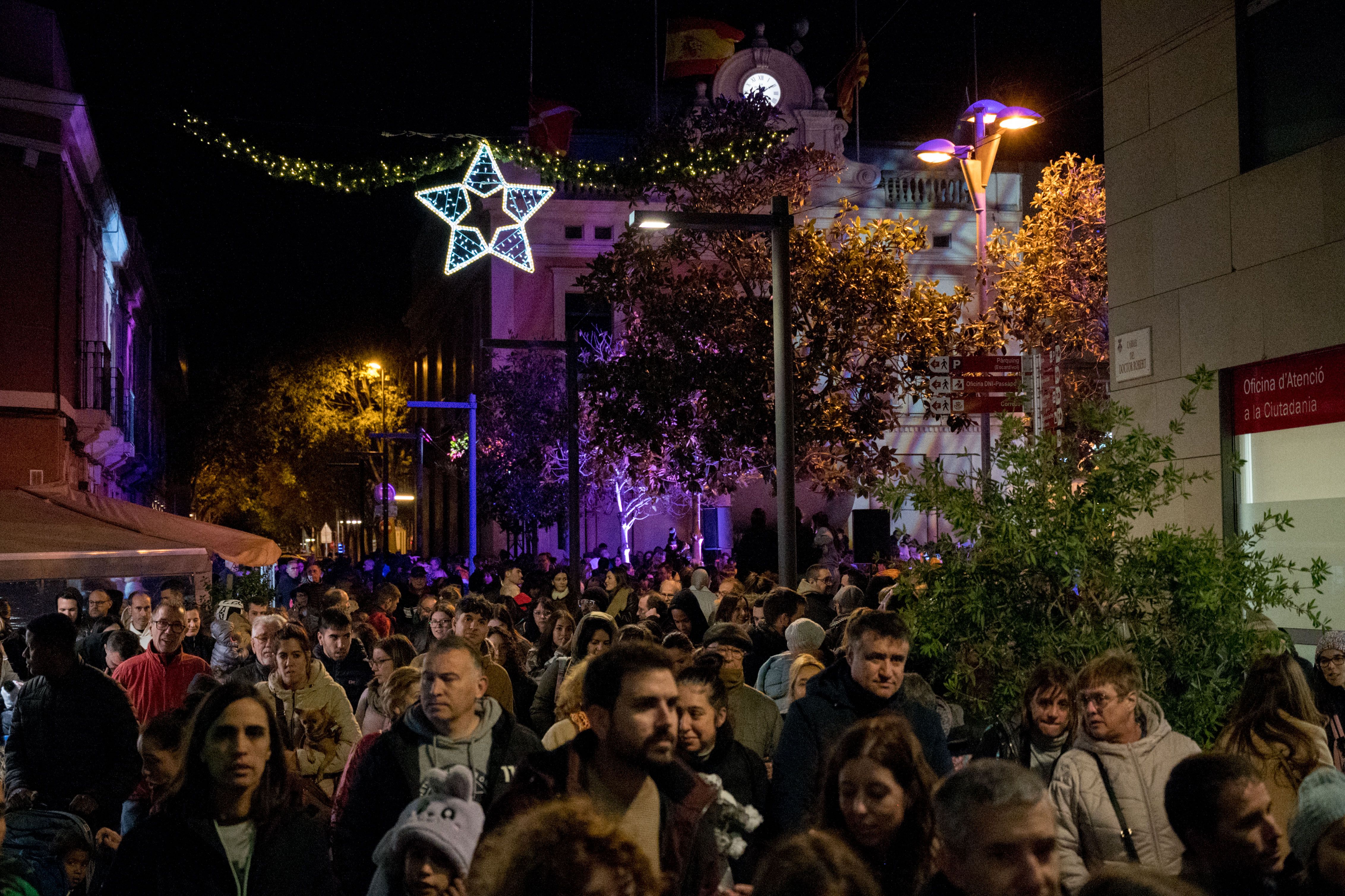 Encesa de llums de Nadal a Rubí 2023. FOTO: Carmelo Jiménez