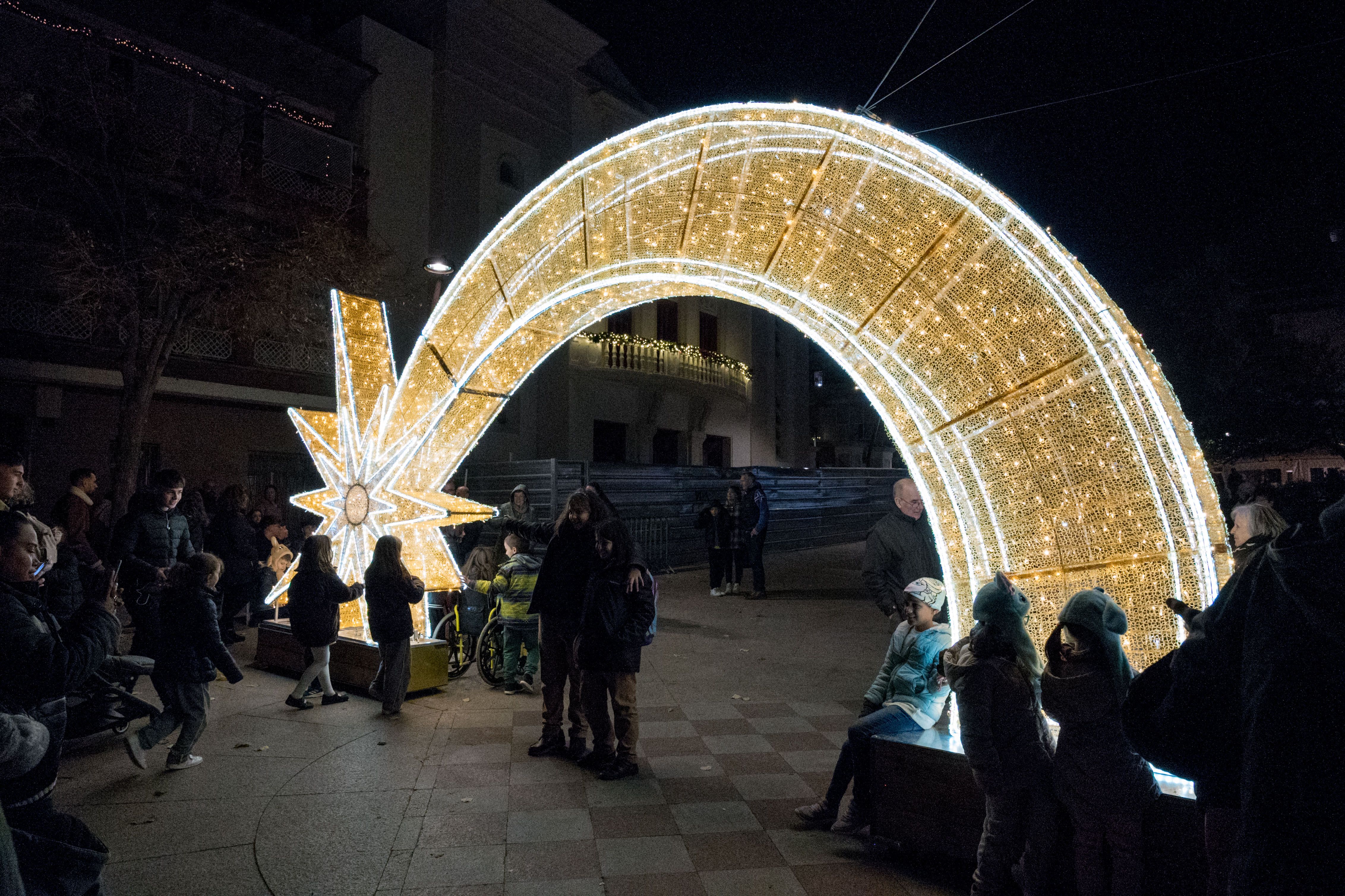 Encesa de llums de Nadal a Rubí 2023. FOTO: Carmelo Jiménez