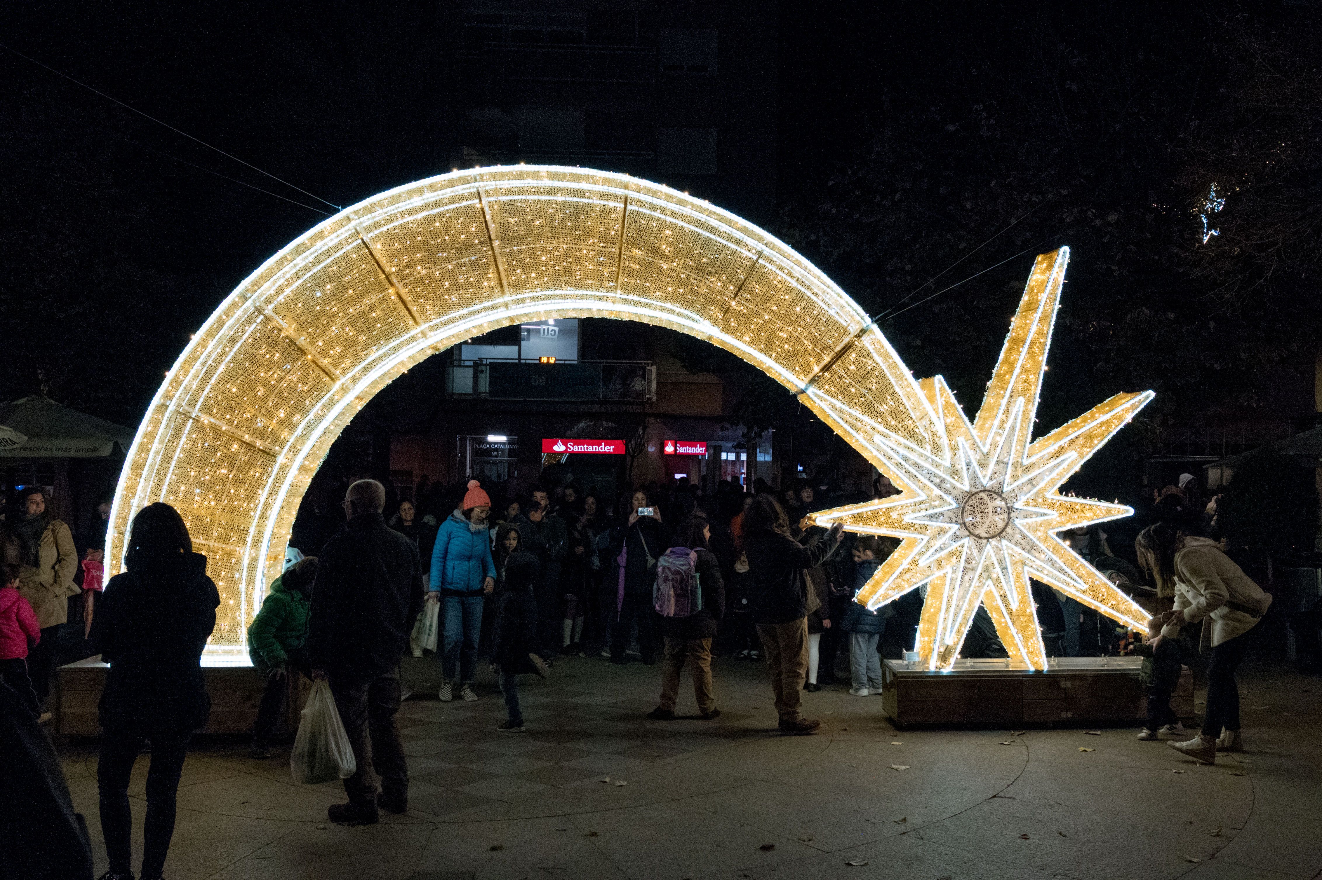 Encesa de llums de Nadal a Rubí 2023. FOTO: Carmelo Jiménez