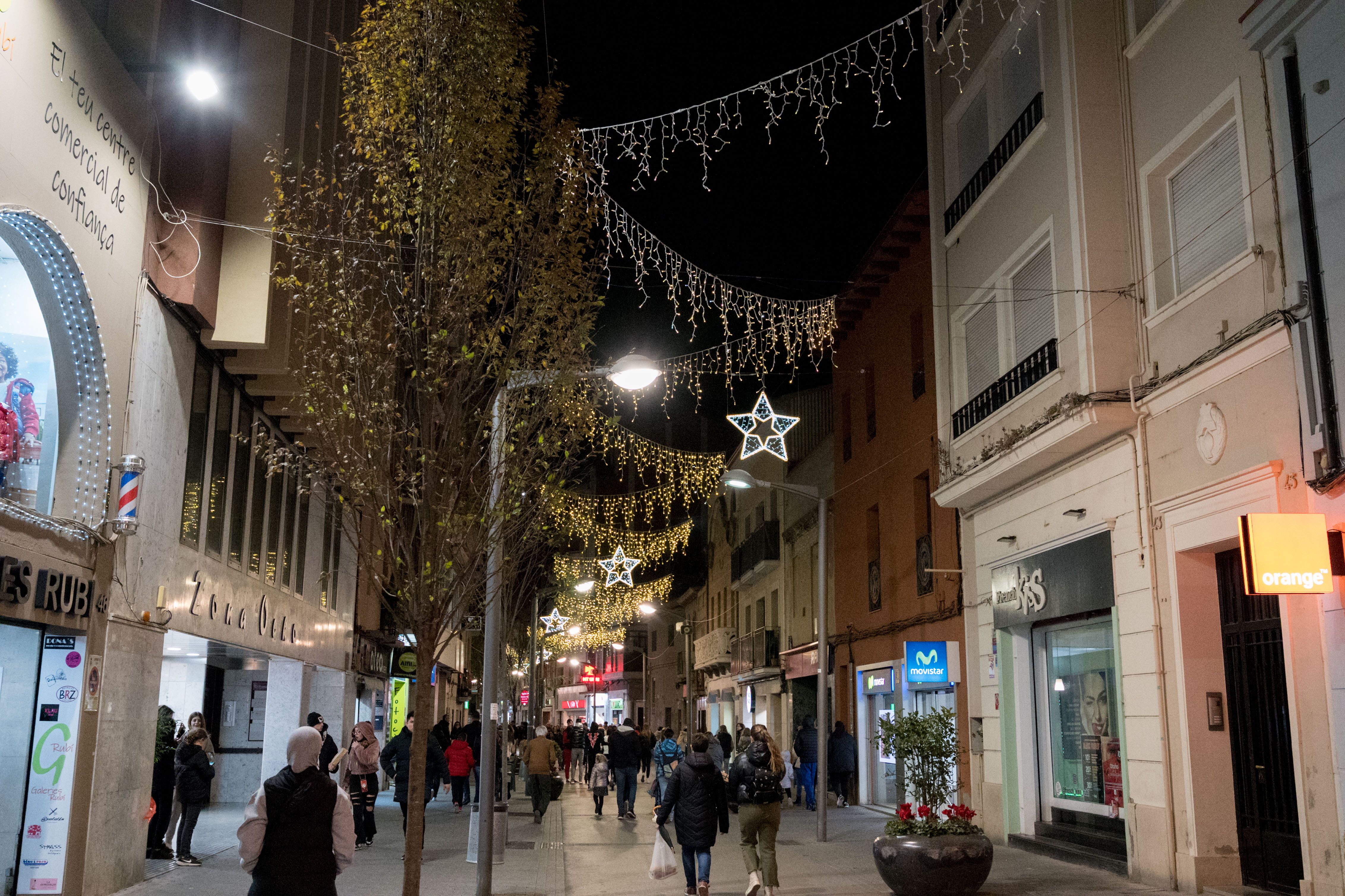 Encesa de llums de Nadal a Rubí 2023. FOTO: Carmelo Jiménez