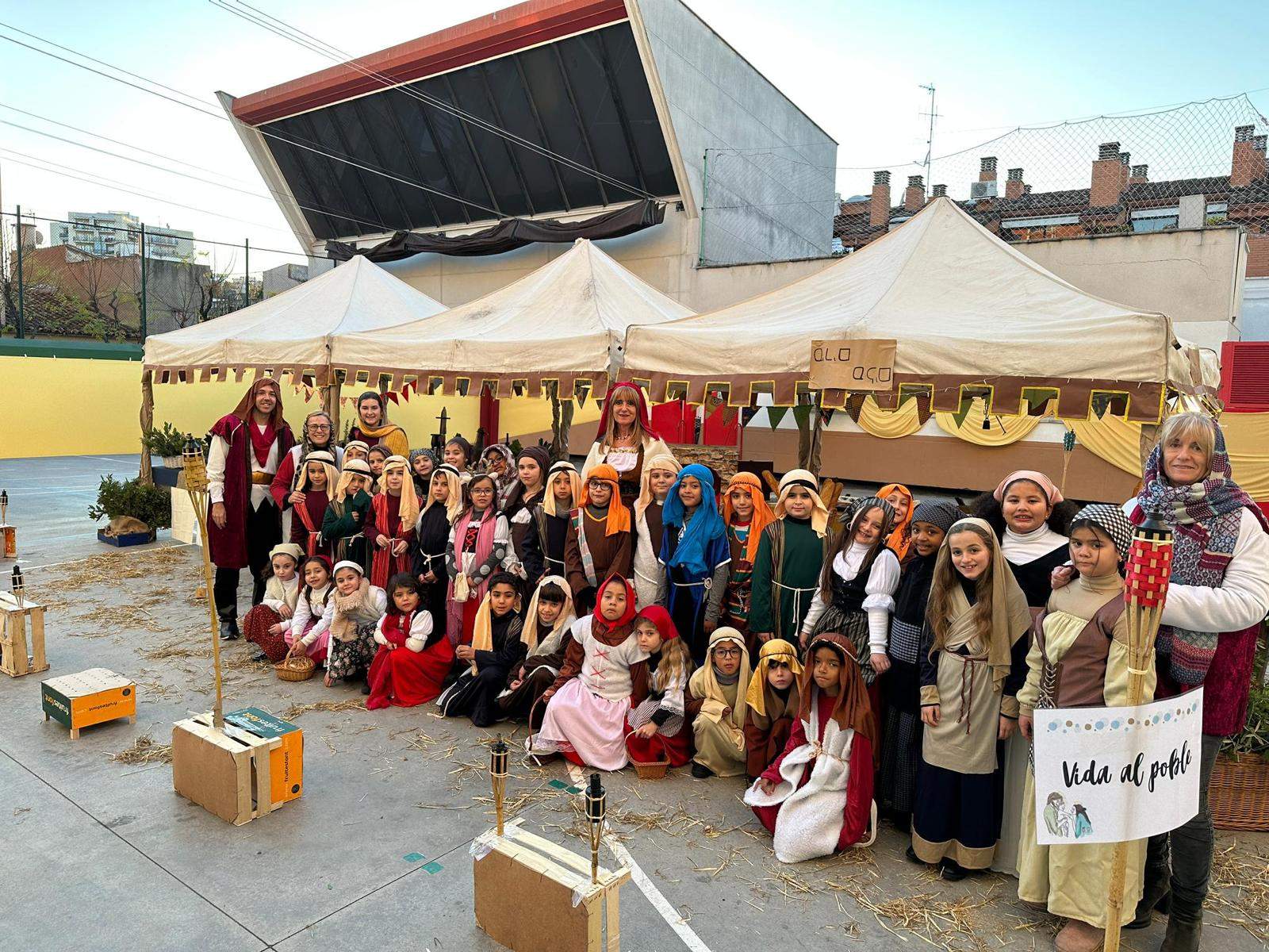 L'escola Montserrat torna a organitzar el pessebre vivent. FOTO: Cedida