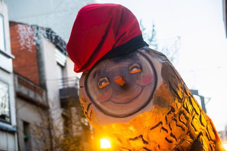 El Tió Gegant dels comerciants a Rubí. Foto: Ajuntament de Rubí