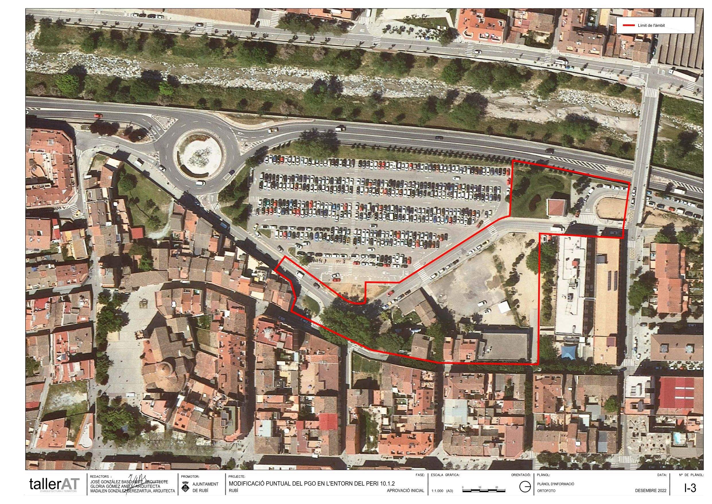 Zona que es veurà afectada per la modificació urbanística