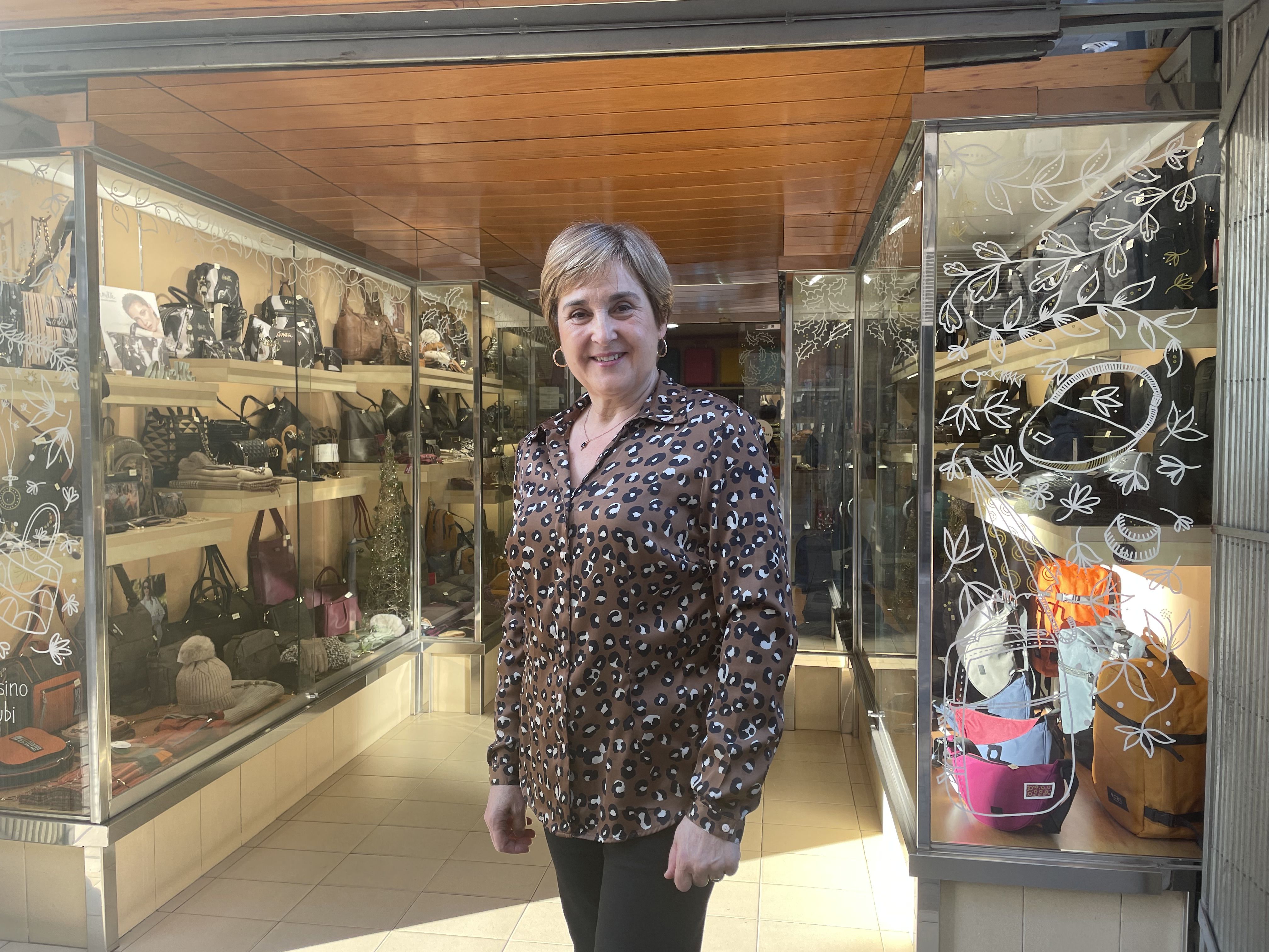 Pepita Velasco, propietària de Bolsos Serra. FOTO: Estela Luengo