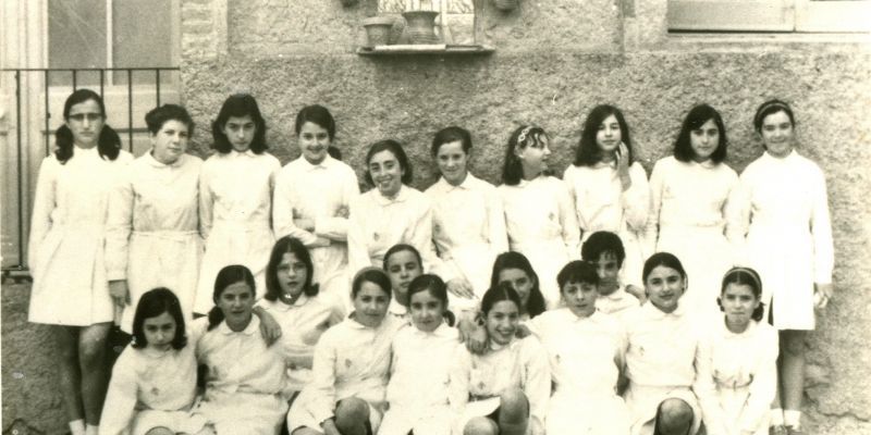 Grup de nenes de l'Escola Montserrat anís 60. Foto: Jordi Vilalta