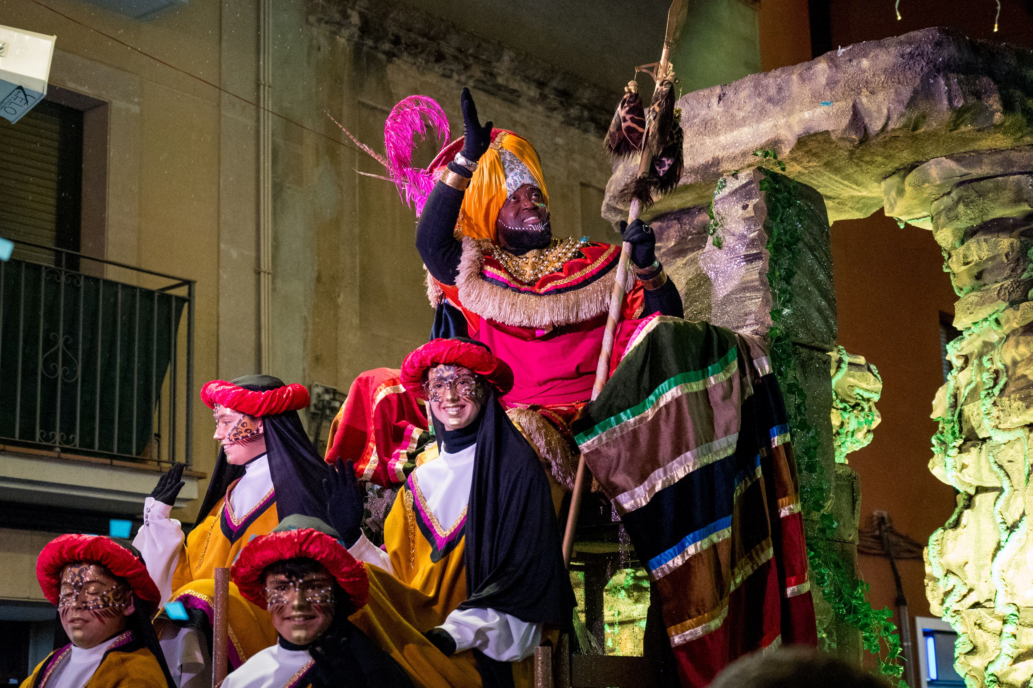 La pluja ha sigut una de les protagonistes de l’arribada dels Reis. Foto: Carmelo Jiménez