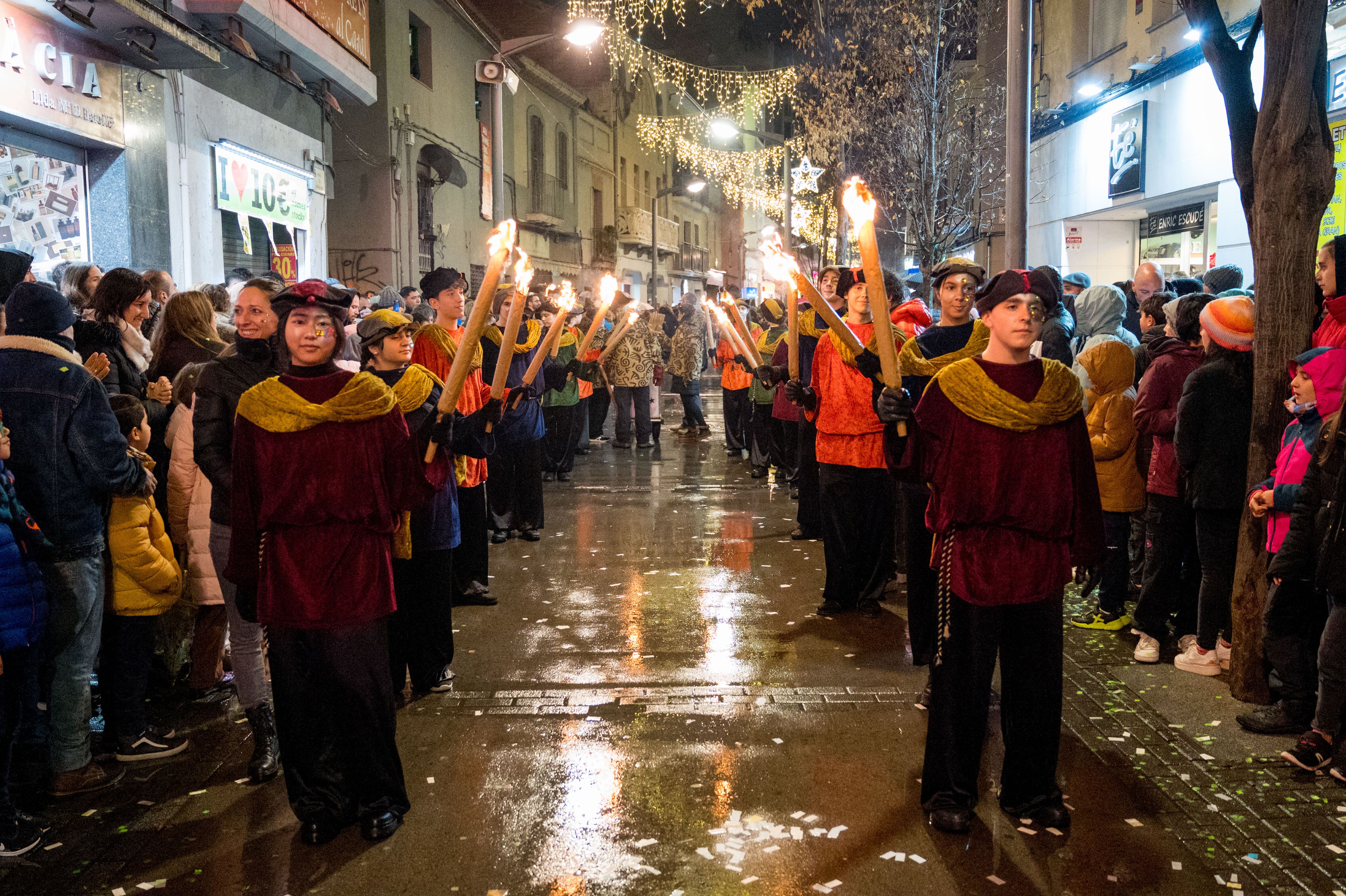 La pluja ha sigut una de les protagonistes de l’arribada dels Reis. Foto: Carmelo Jiménez