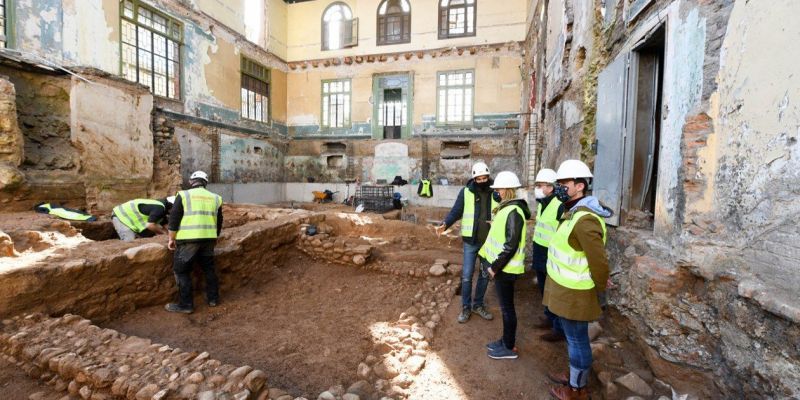 Es van trobar restes romanes al subsòl del Casino. Foto: Ajuntament de Rubí-Localpres