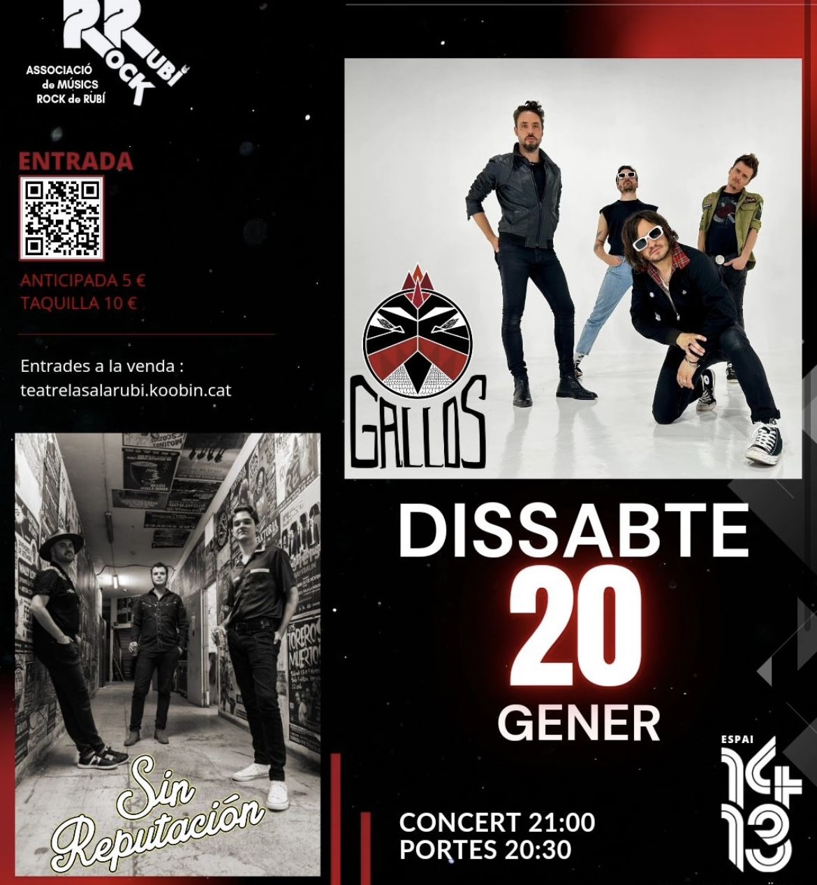 El grup Sin Reputación va néixer l'any 2017 amb un excel·lent directe carregat d'energia. Foto: Associació RubiRock El grup Sin Reputación va néixer l'any 2017 amb un excel·lent directe carregat d'energia. Foto: Associació RubiRock