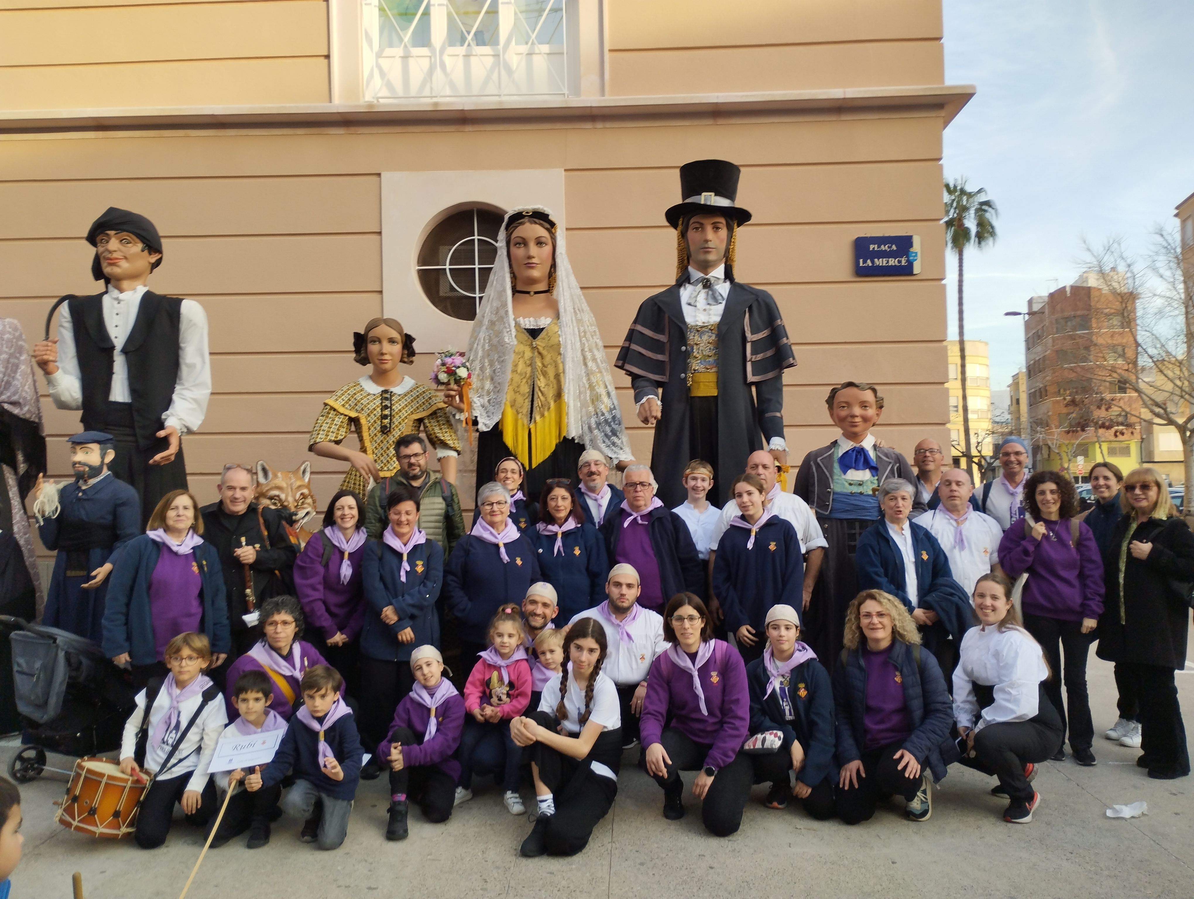 Els gegants de Rubí comencen la temporada a Borriana. FOTO: Cedida