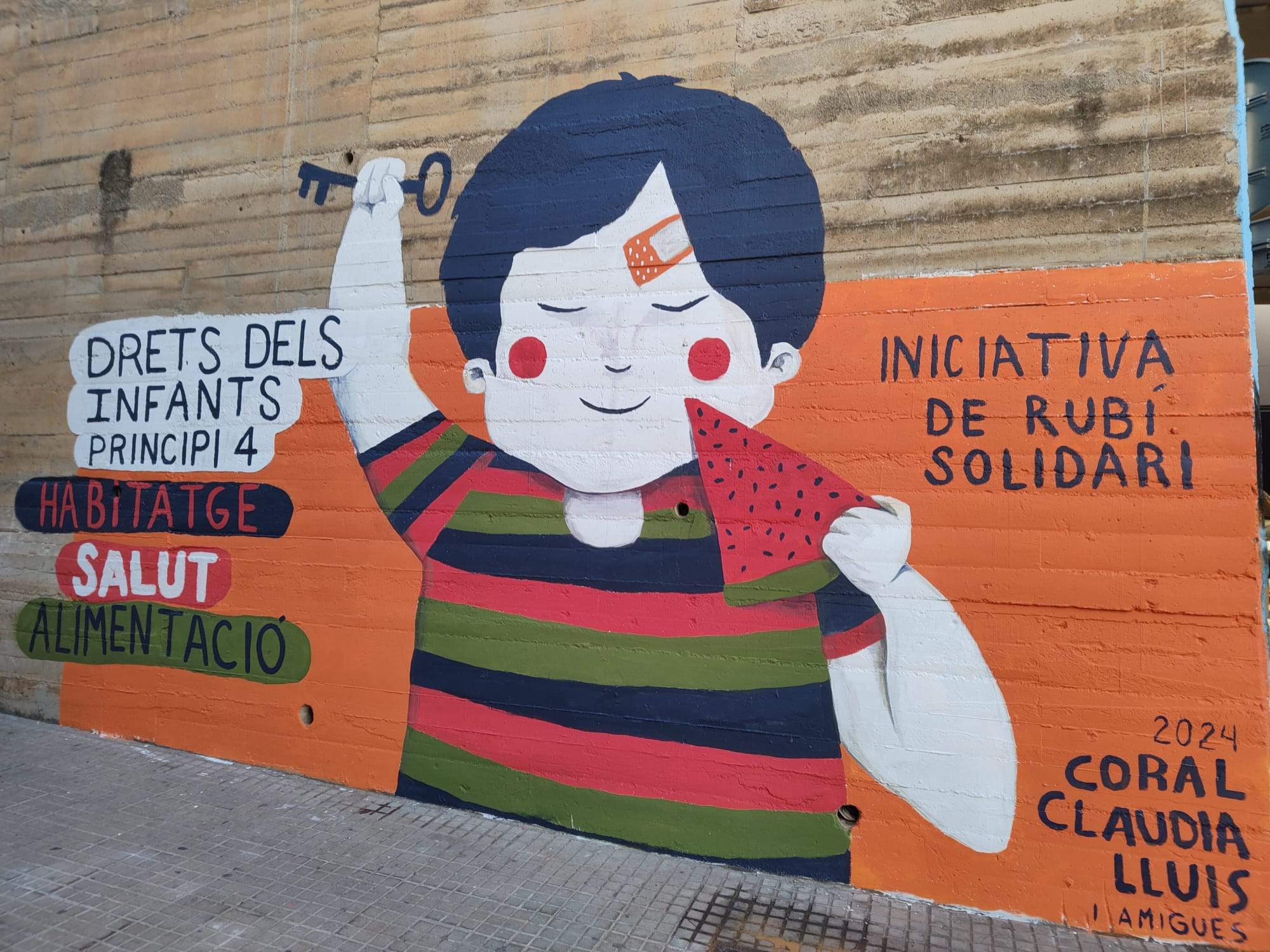 Un dels murals de la iniciativa. FOTO: Cedida