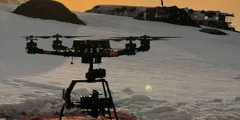 Dron amb què es van gravar les imatges aèries dels Andes FOTO: cedida